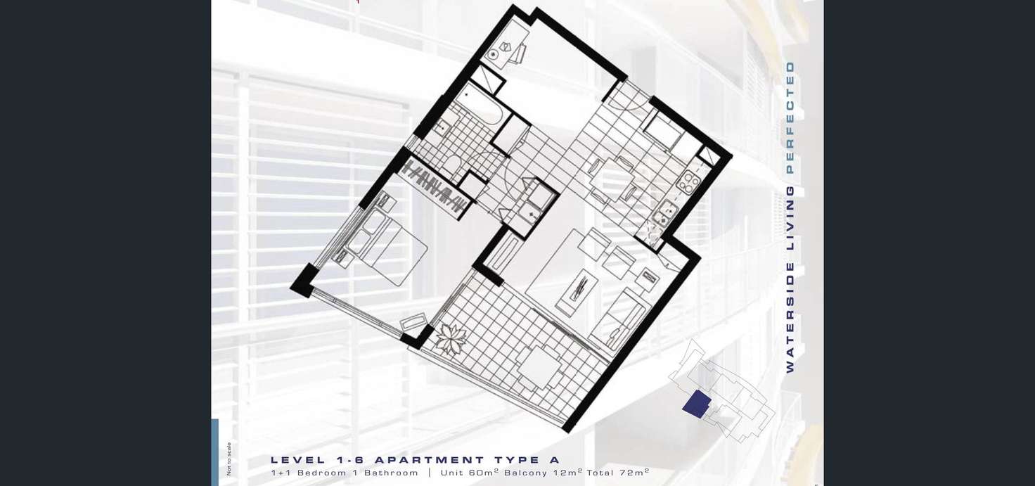 Floorplan of Homely unit listing, 1101/438 Marine Parade, Biggera Waters QLD 4216