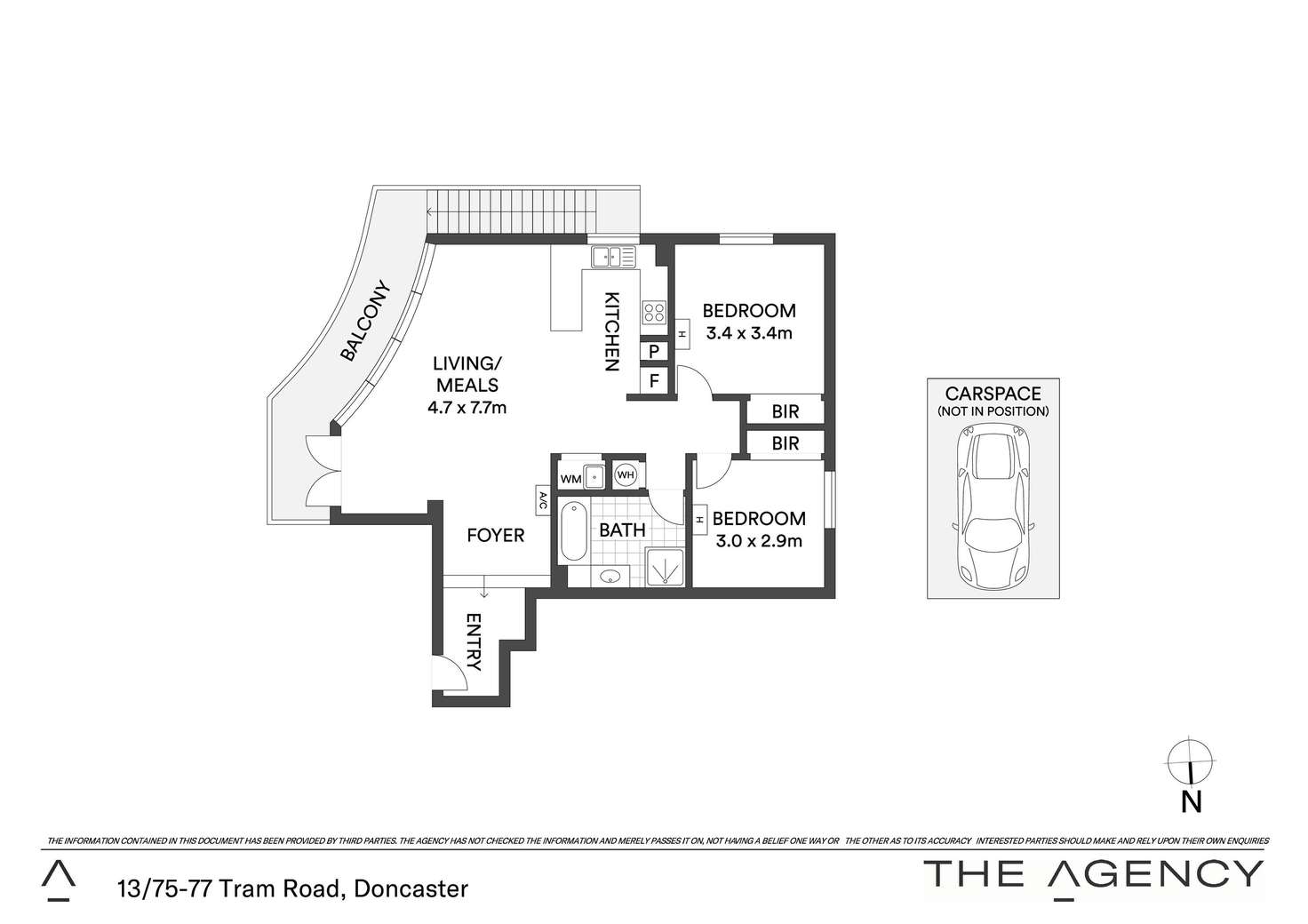 Floorplan of Homely apartment listing, 13/75-77 Tram Road, Doncaster VIC 3108