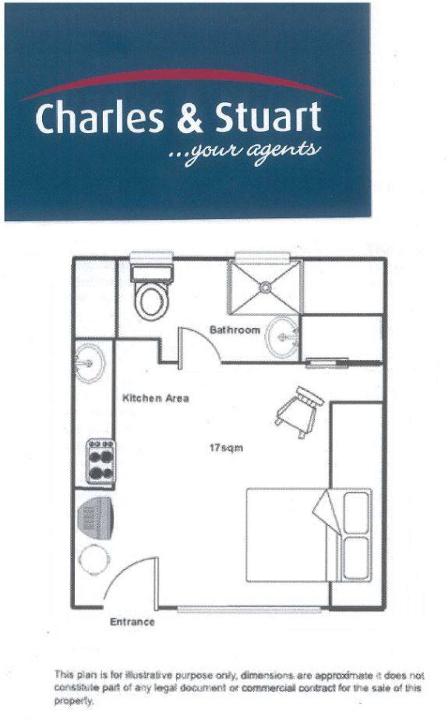 Floorplan of Homely studio listing, 77/19-23 Forbes Street, Woolloomooloo NSW 2011