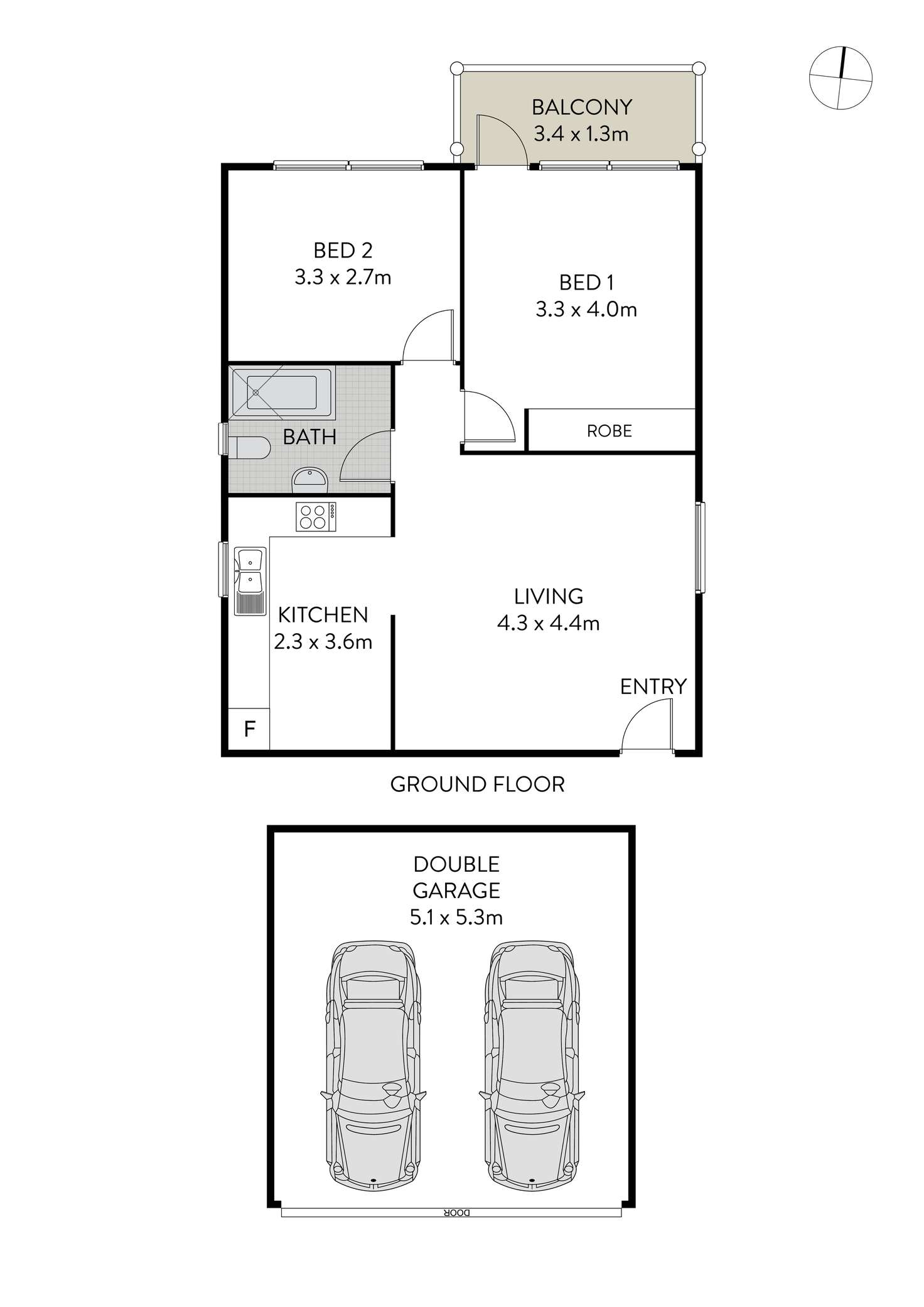 Floorplan of Homely apartment listing, 2/187 Frederick Street, Ashfield NSW 2131