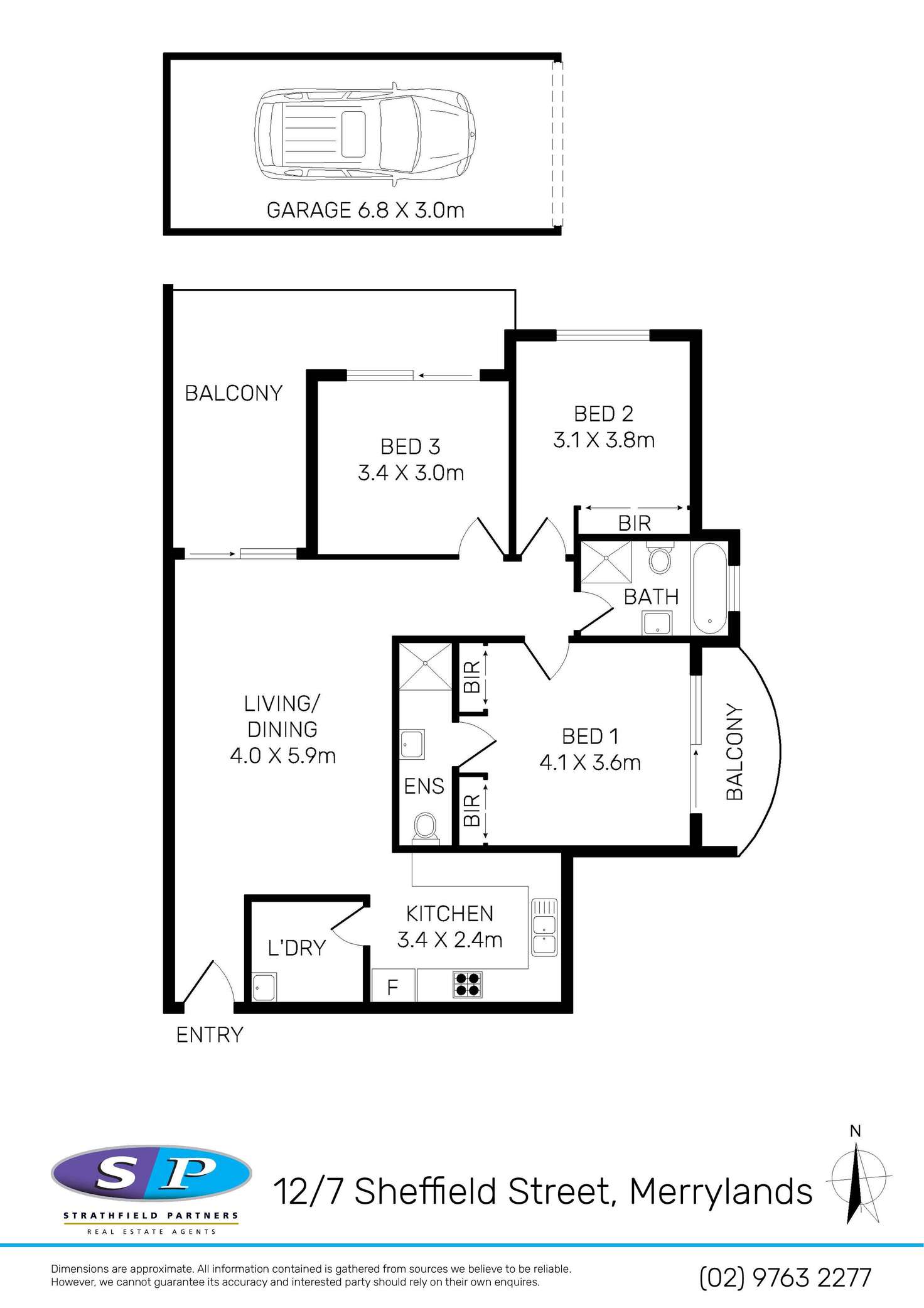 Floorplan of Homely apartment listing, 12/7 Sheffield Street, Merrylands NSW 2160