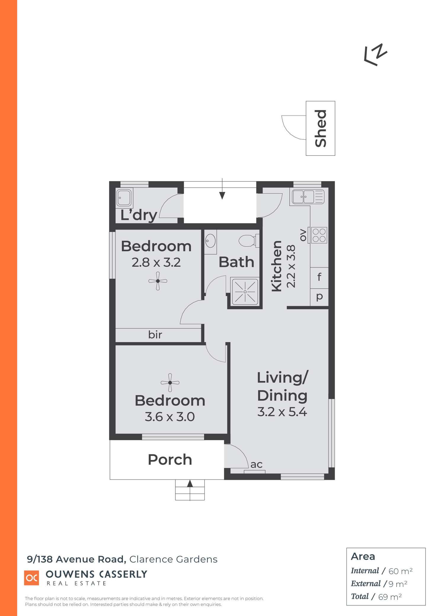 Floorplan of Homely unit listing, 9/138 Avenue Road, Clarence Gardens SA 5039
