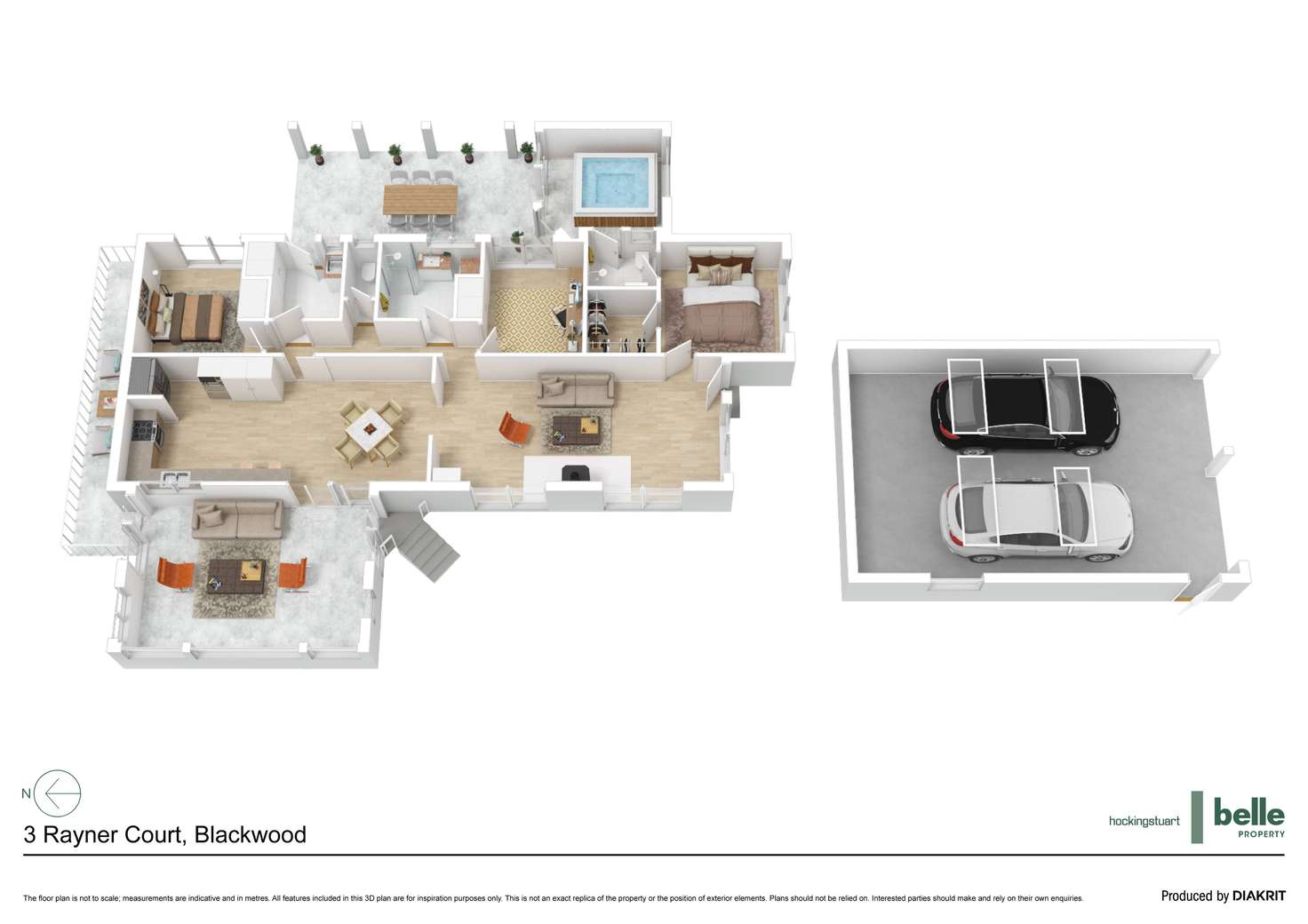 Floorplan of Homely house listing, 3 Rayner Court, Blackwood VIC 3458