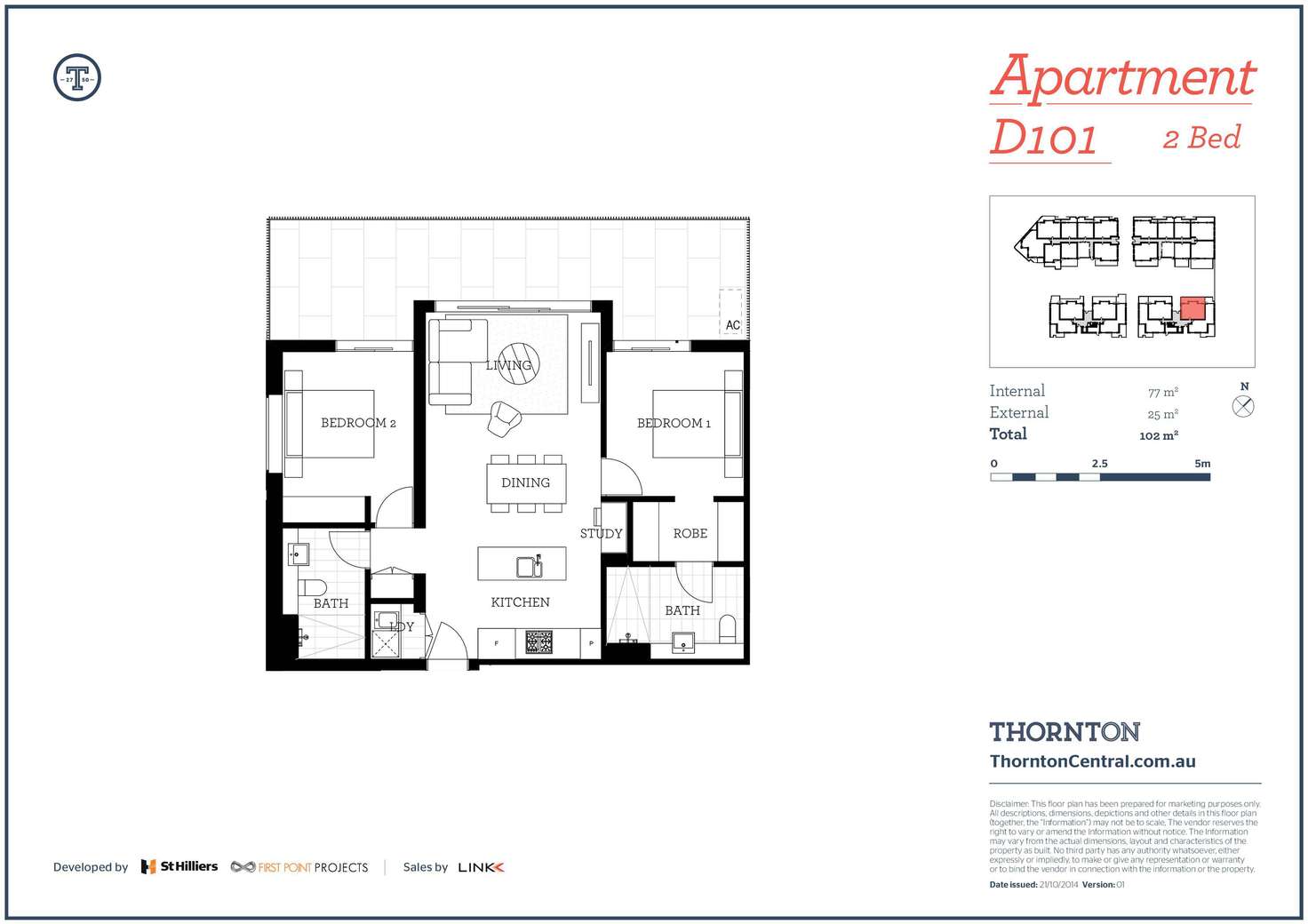 Floorplan of Homely apartment listing, 101/101D Lord Sheffield Circuit, Penrith NSW 2750
