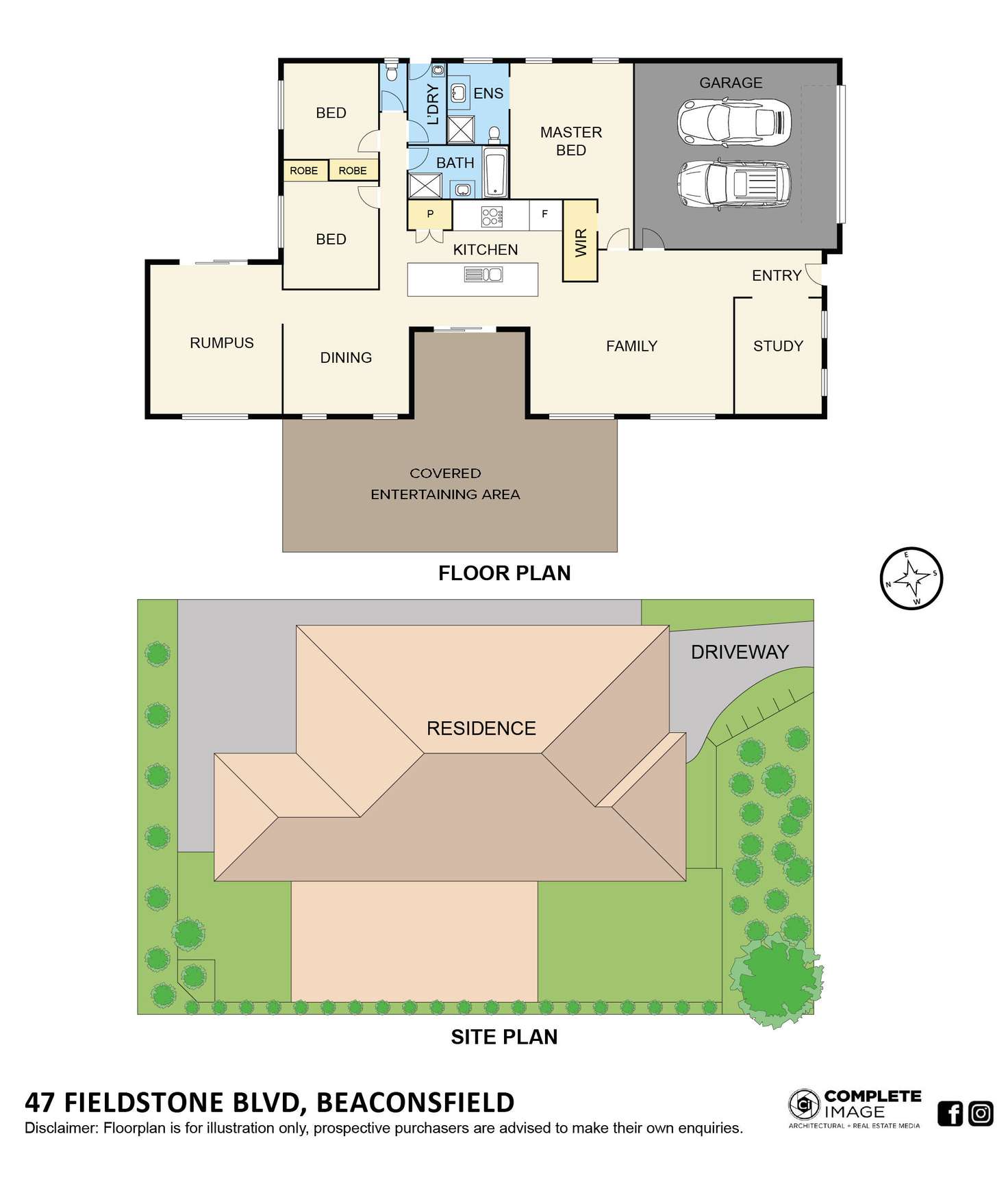 Floorplan of Homely house listing, 47 Fieldstone Boulevard, Beaconsfield VIC 3807