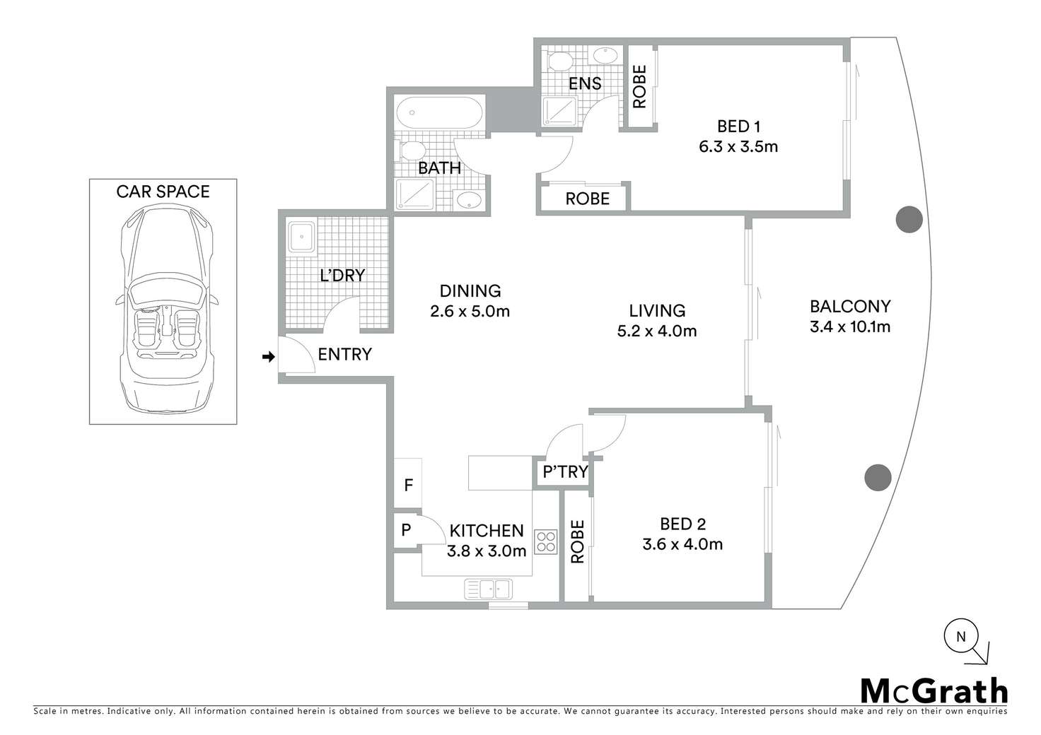 Floorplan of Homely unit listing, 1009/91B Bridge Road, Westmead NSW 2145