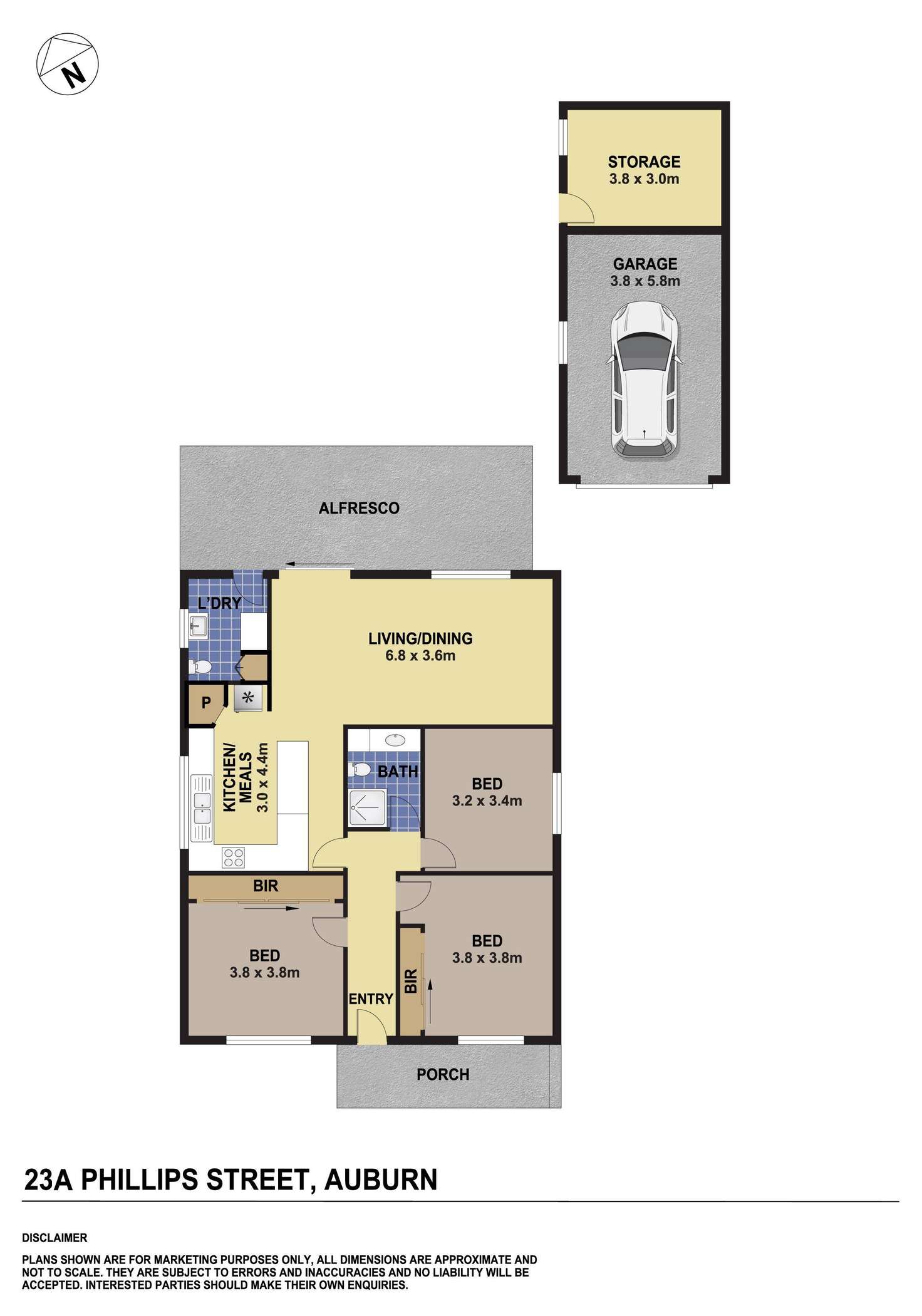 Floorplan of Homely house listing, 23a Phillips Street, Auburn NSW 2144