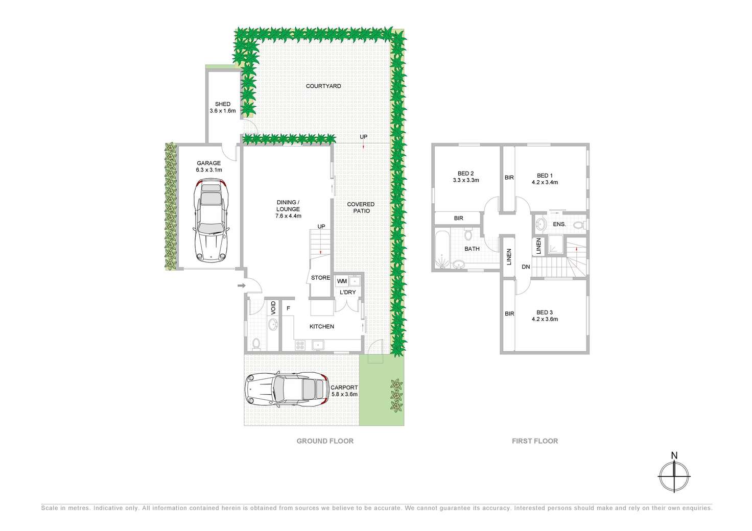 Floorplan of Homely townhouse listing, 1/47 Prince Street, Coffs Harbour NSW 2450