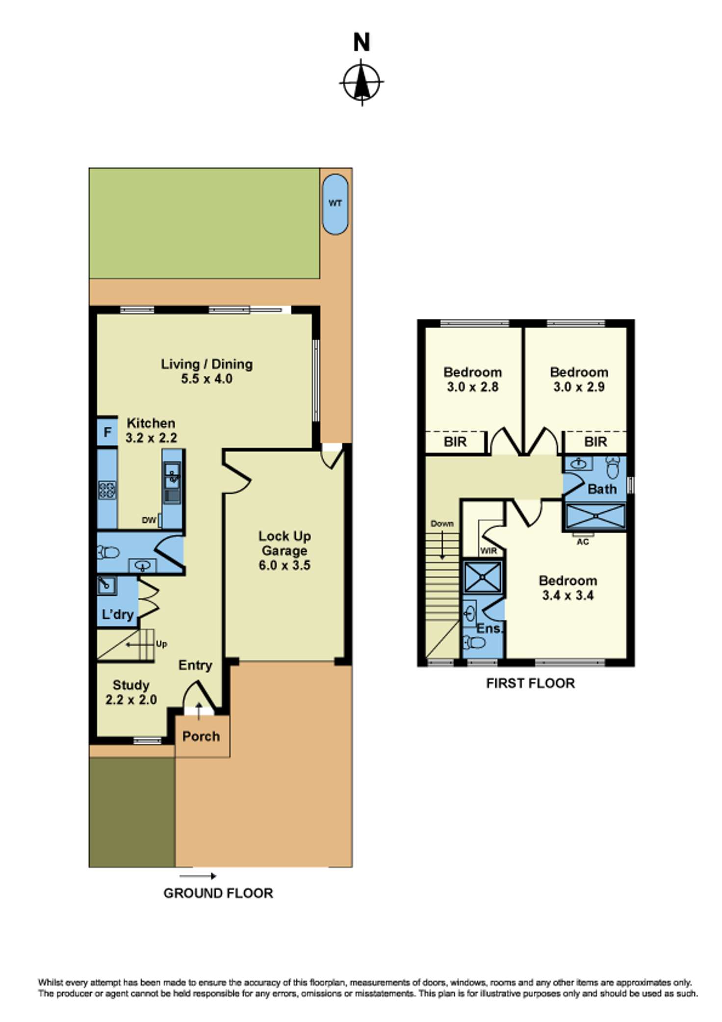 Floorplan of Homely townhouse listing, 12 Osbert Street, Sunshine VIC 3020