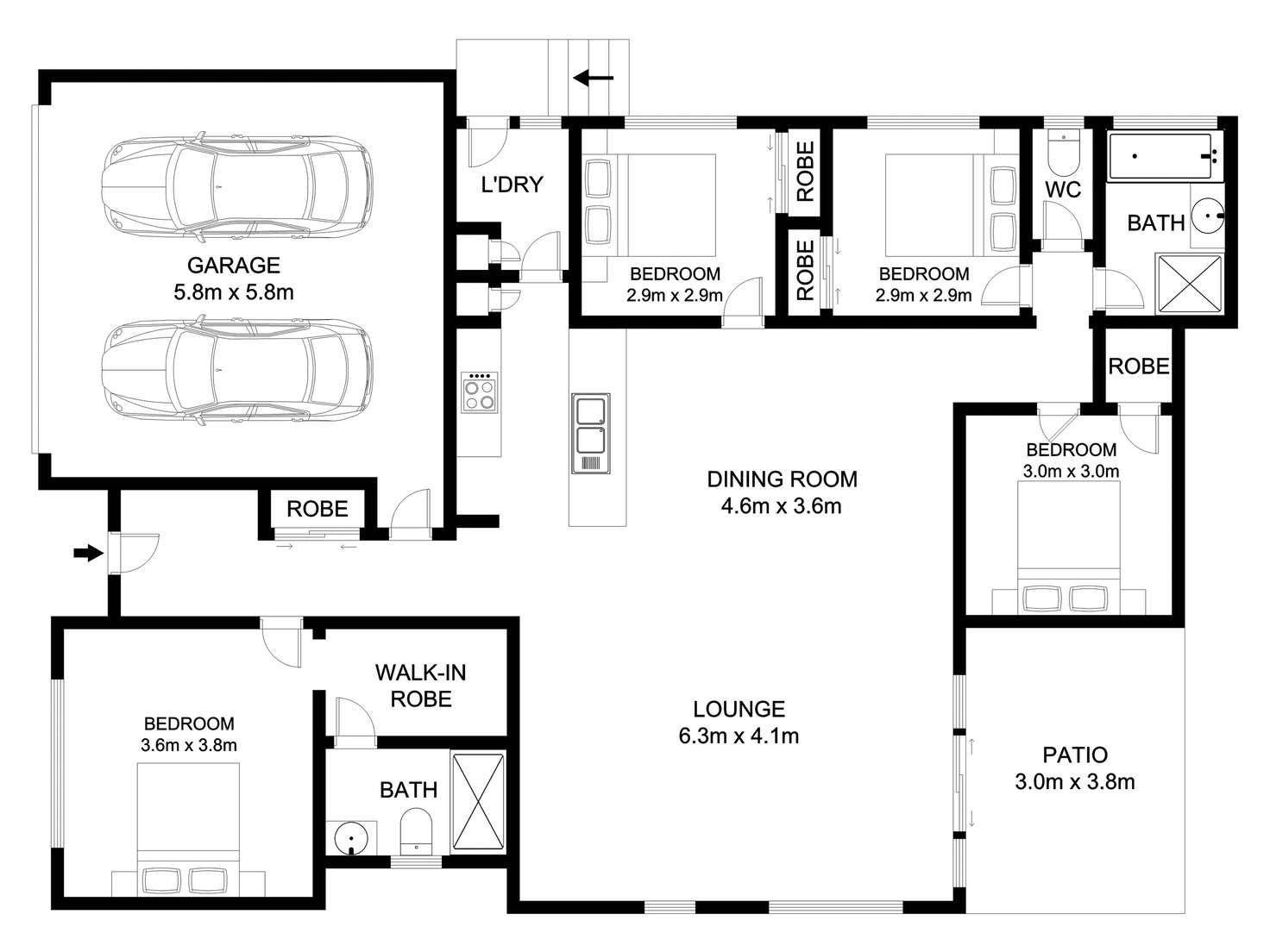Floorplan of Homely house listing, 9 Browns Dip Road, Enoggera QLD 4051
