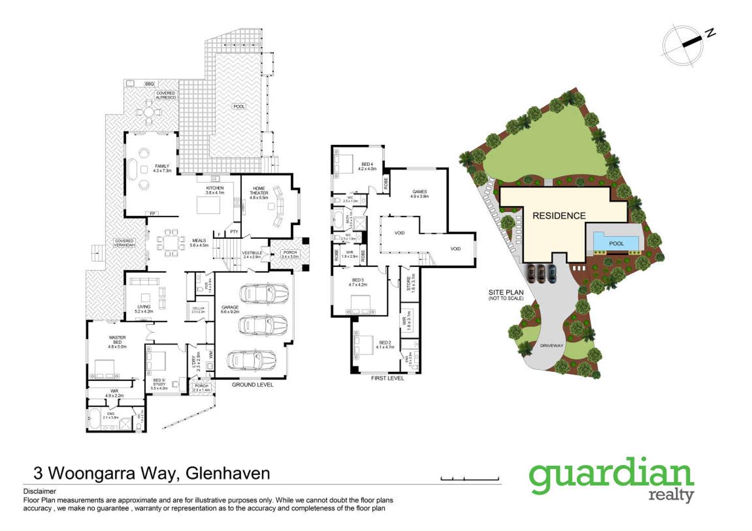 Floorplan of Homely house listing, 3 Woongarra Way, Glenhaven NSW 2156