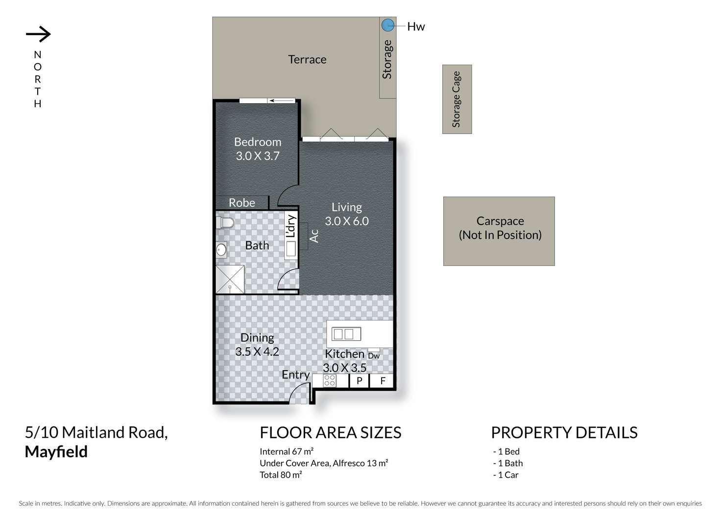 Floorplan of Homely unit listing, 5/10 Maitland Road, Mayfield NSW 2304
