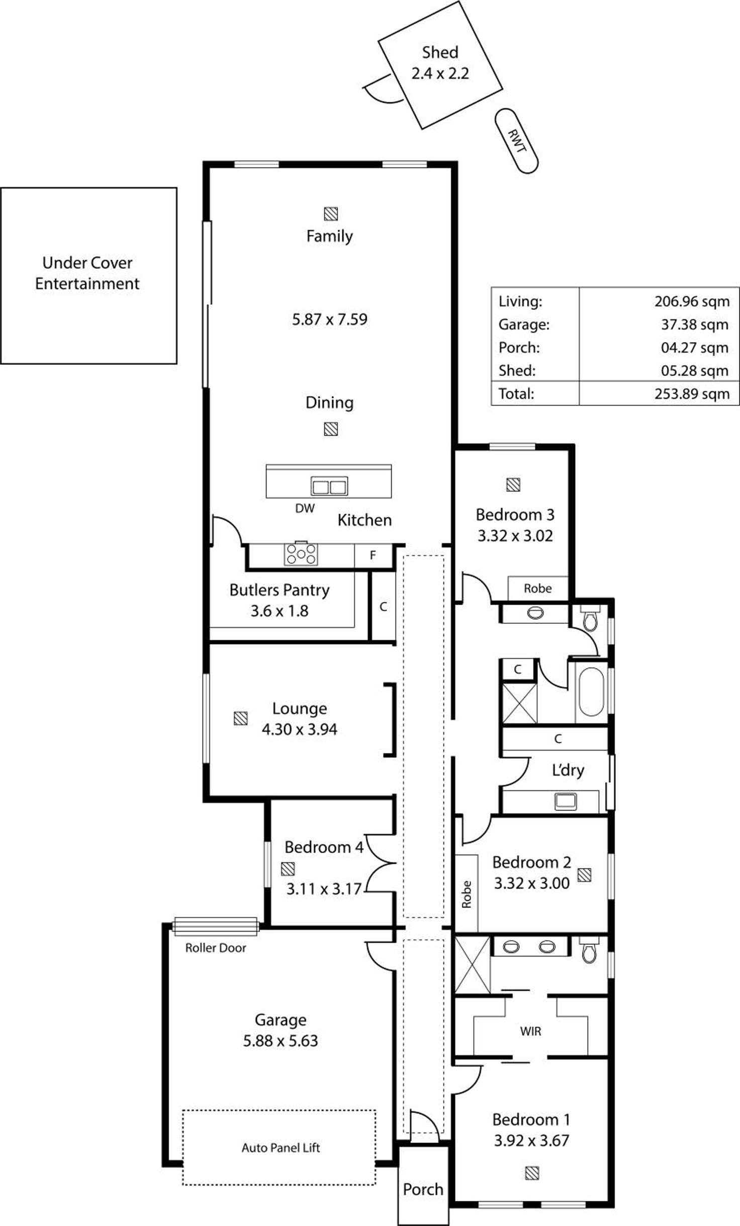 Floorplan of Homely house listing, 3 Ashby Avenue, Highbury SA 5089