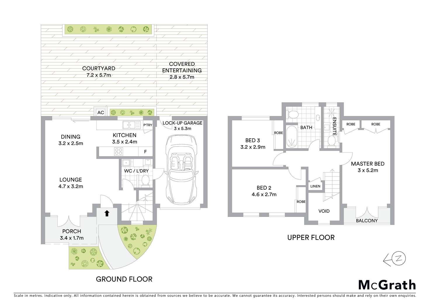 Floorplan of Homely townhouse listing, 3/124 Barton Street, Monterey NSW 2217