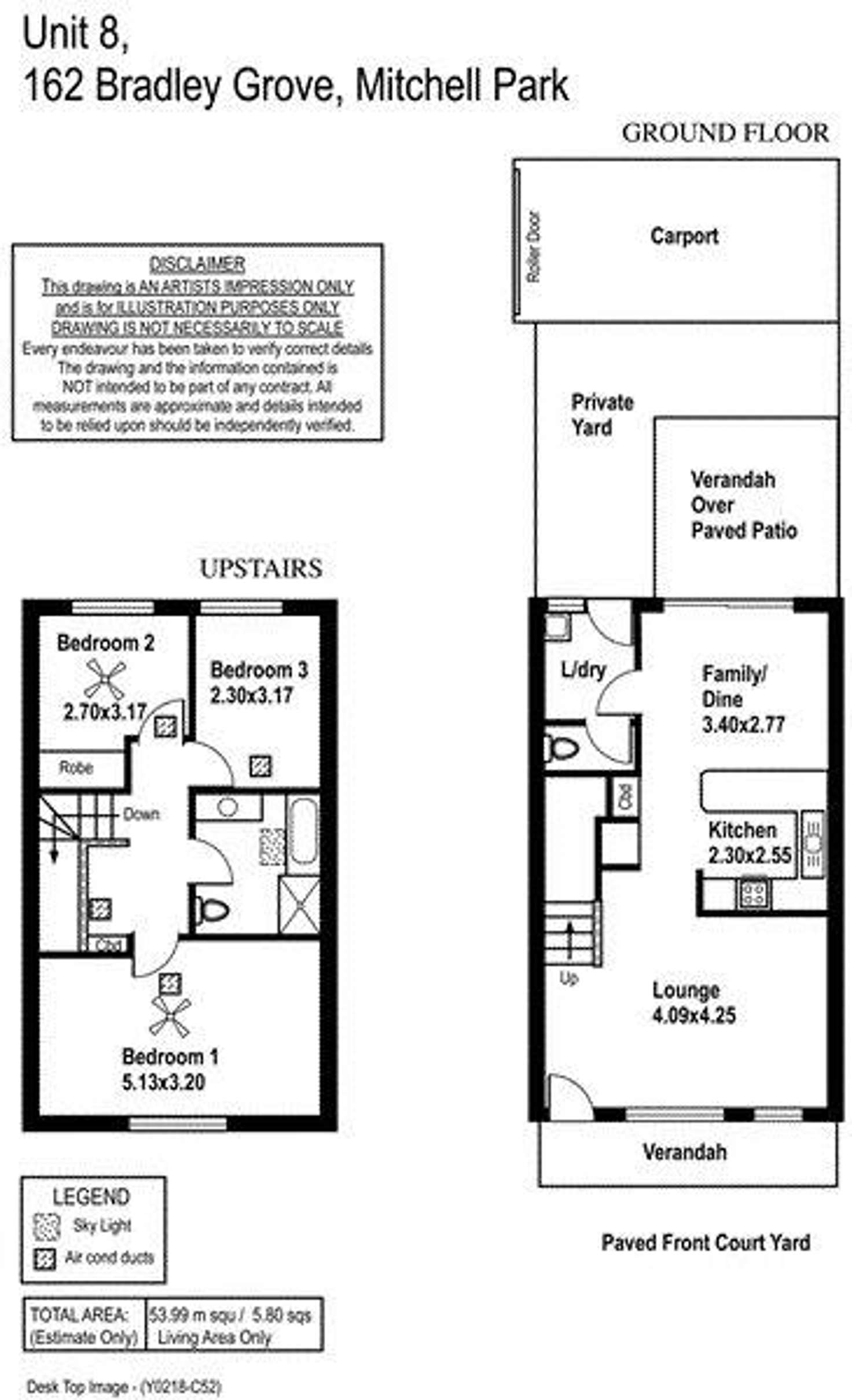 Floorplan of Homely townhouse listing, 8/162 Bradley Grove, Mitchell Park SA 5043