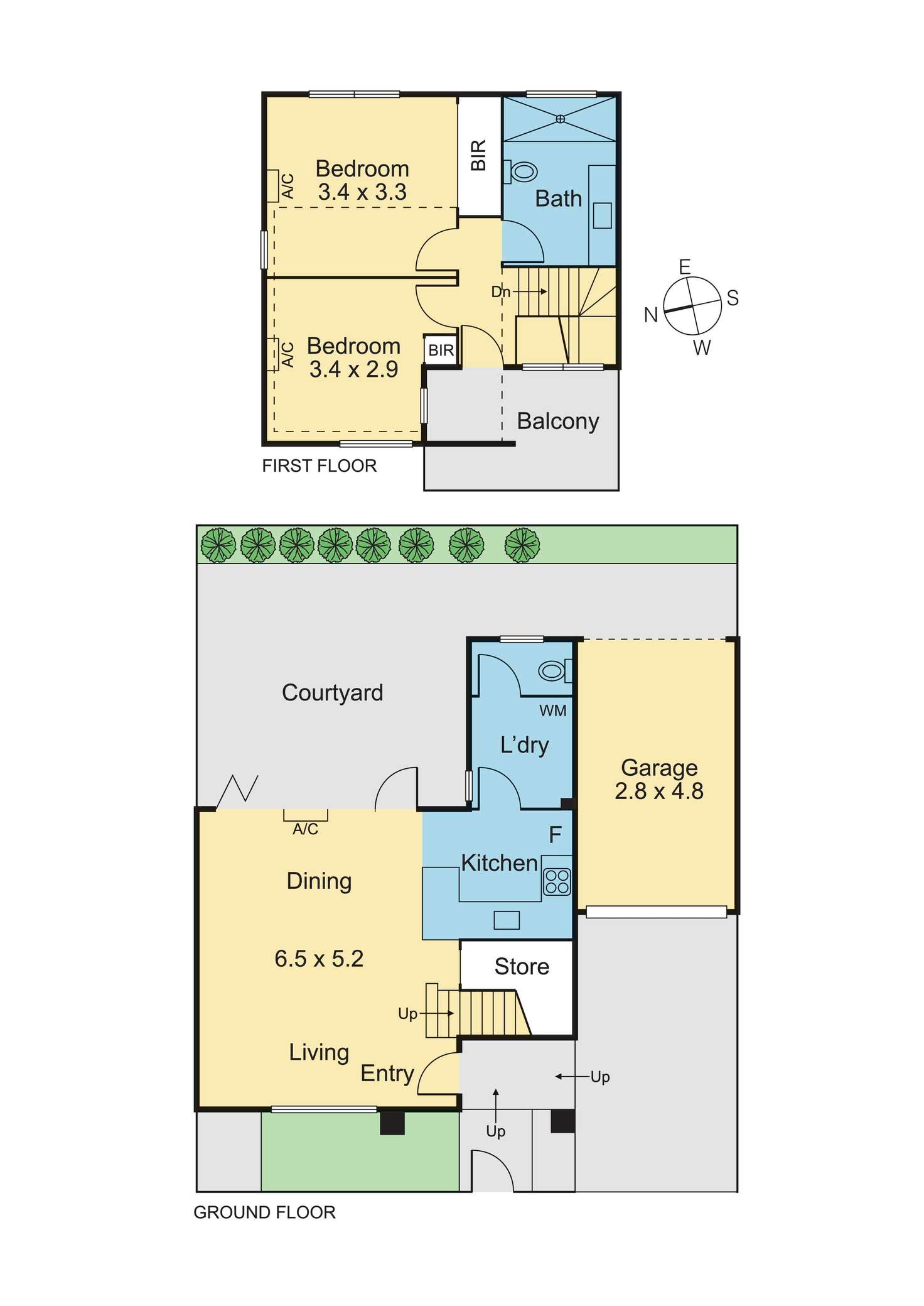 Floorplan of Homely townhouse listing, 3 Batman Avenue, Coburg VIC 3058