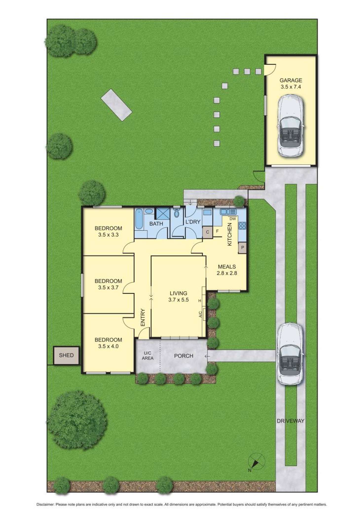 Floorplan of Homely house listing, 75 Rathcown Road, Reservoir VIC 3073