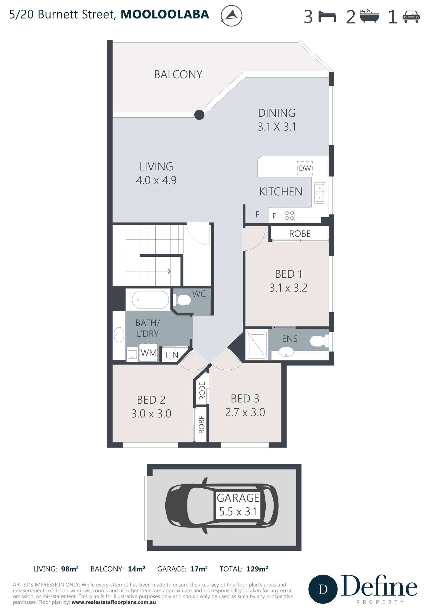 Floorplan of Homely apartment listing, 5/20 Burnett Street, Mooloolaba QLD 4557