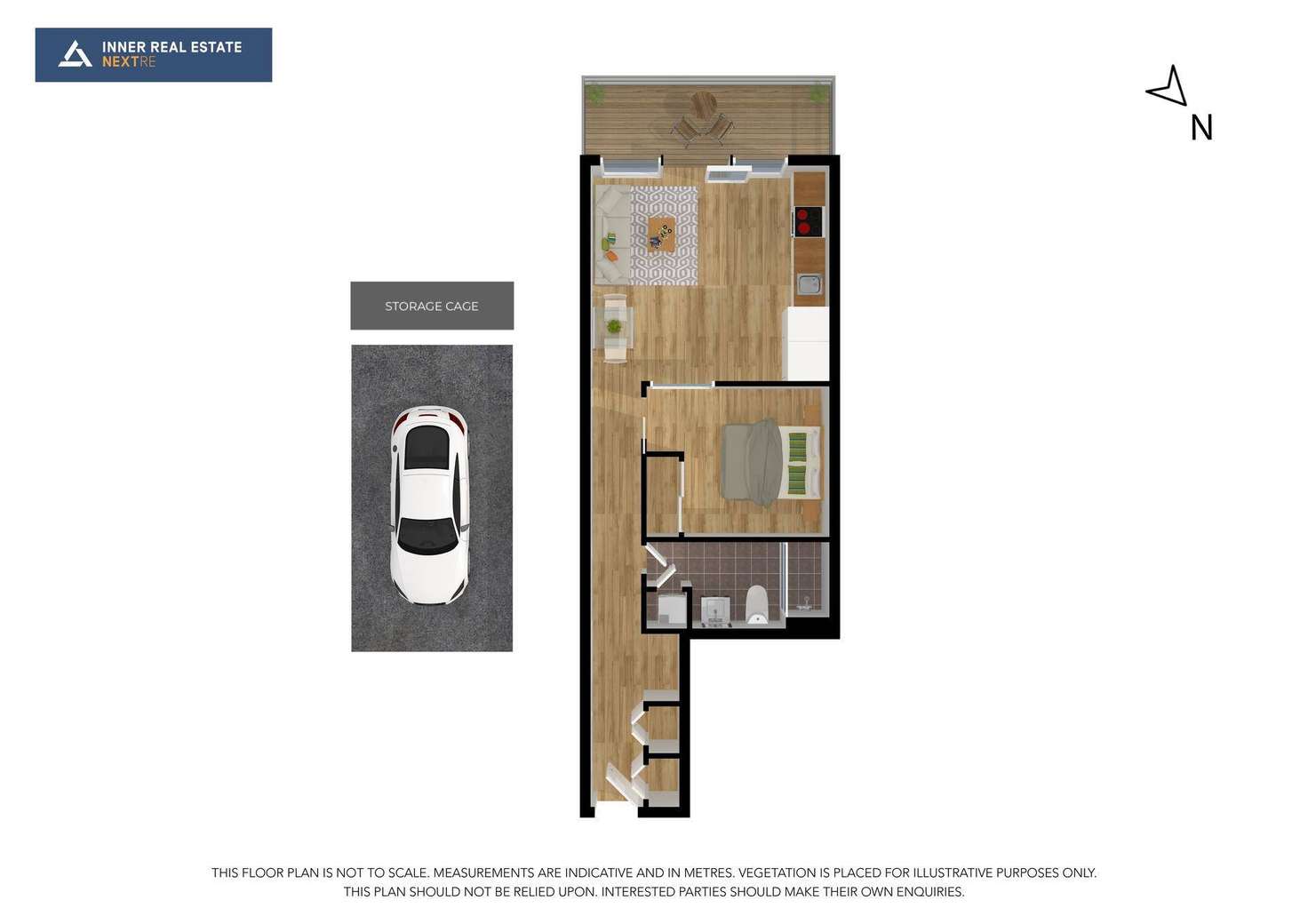 Floorplan of Homely apartment listing, 408/99 Dow Street, Port Melbourne VIC 3207