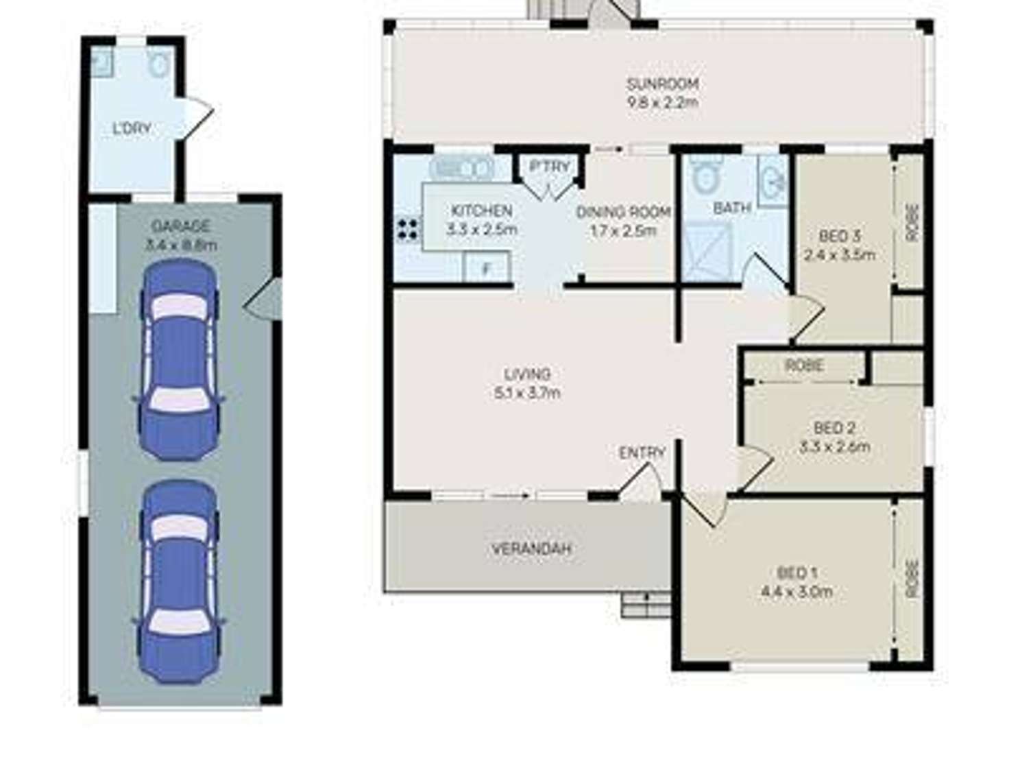 Floorplan of Homely house listing, 5 Spruce Street, Blacktown NSW 2148