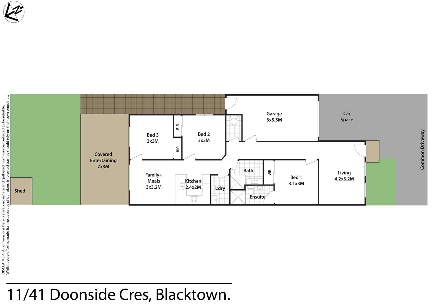 Floorplan of Homely villa listing, 11/41 Doonside Crescent, Blacktown NSW 2148
