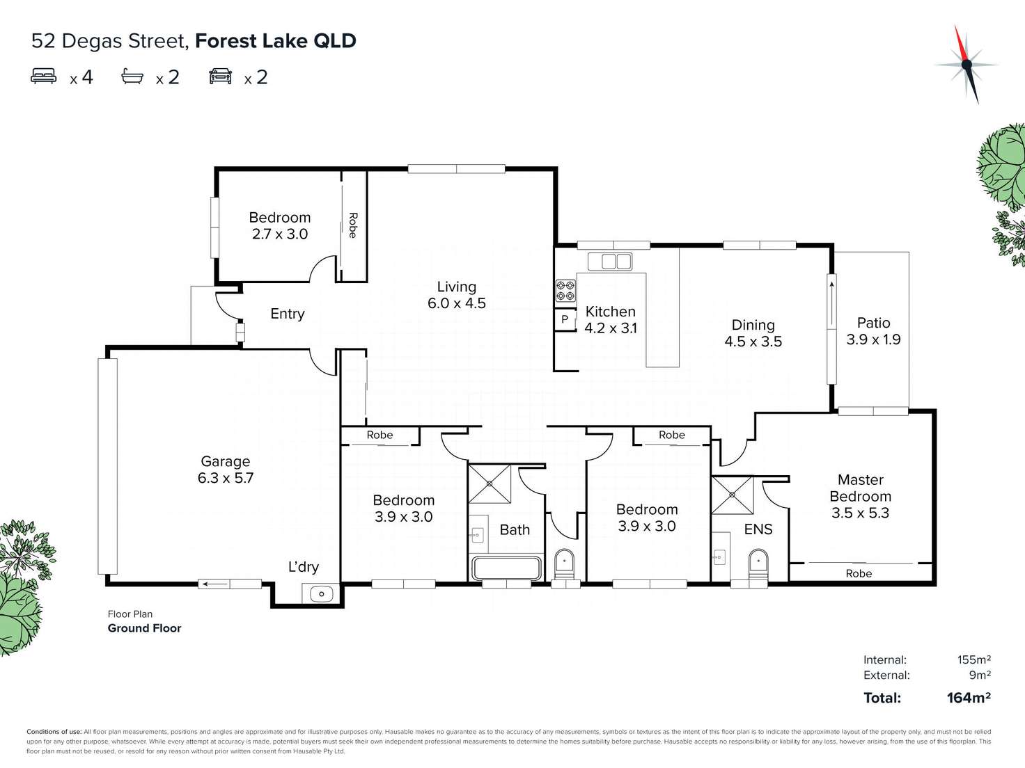 Floorplan of Homely house listing, 52 Degas Street, Forest Lake QLD 4078