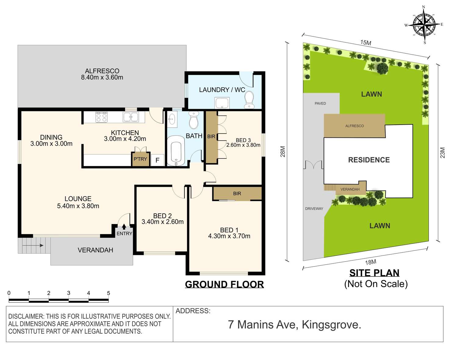 Floorplan of Homely house listing, 7 Manins Avenue, Kingsgrove NSW 2208