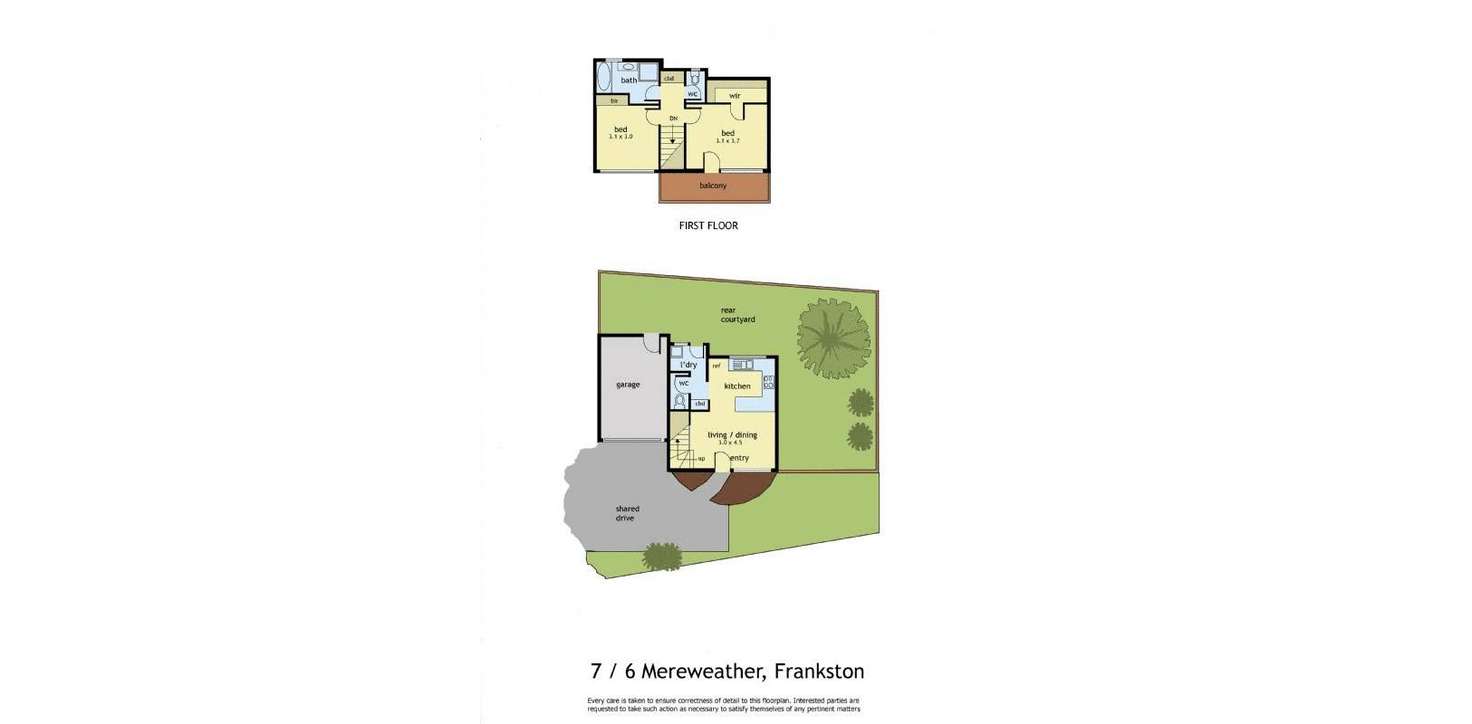 Floorplan of Homely unit listing, 7/6 Mereweather Avenue, Frankston VIC 3199