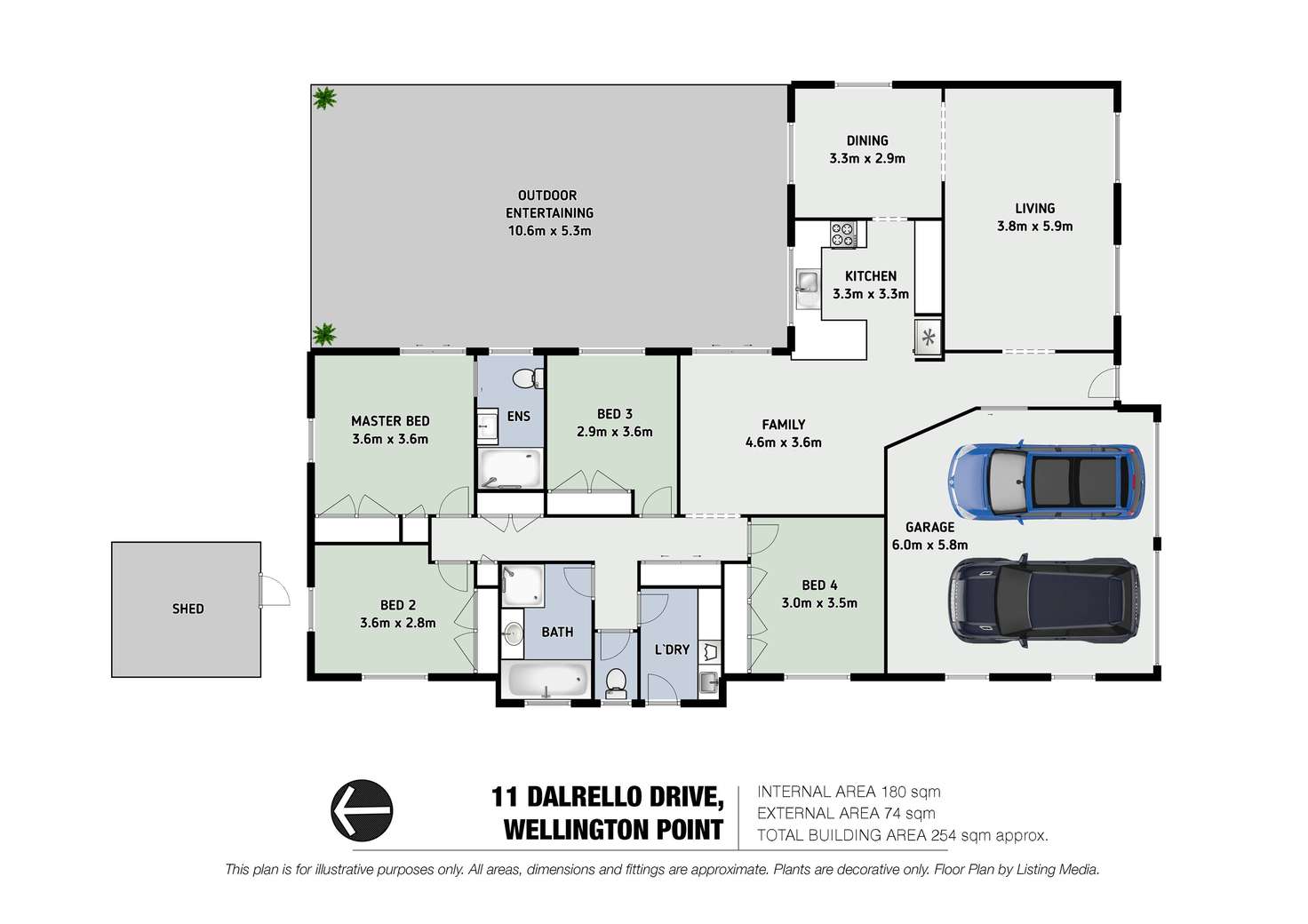 Floorplan of Homely house listing, 11 Dalrello Drive, Wellington Point QLD 4160