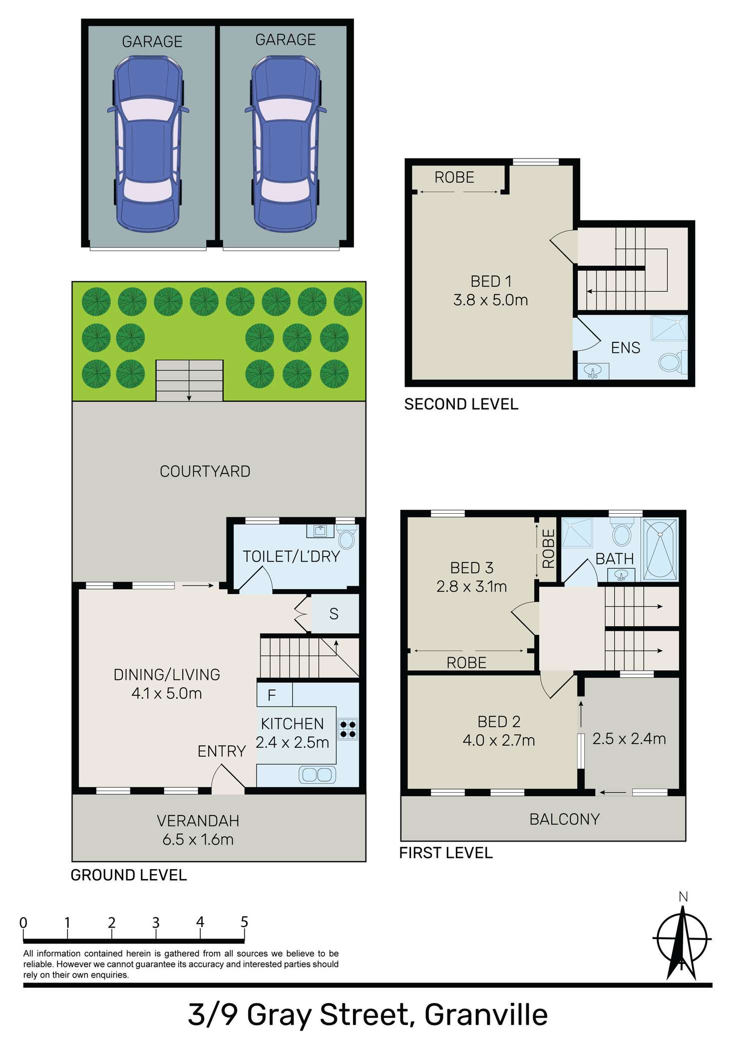 Floorplan of Homely townhouse listing, 3/9 Gray Street, Granville NSW 2142