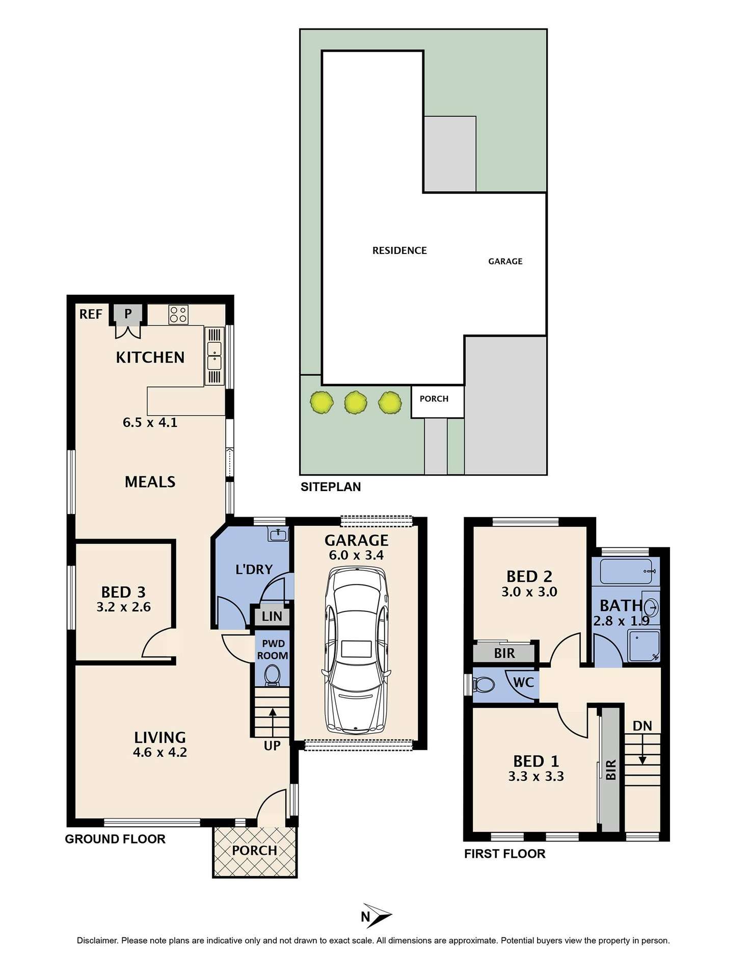 Floorplan of Homely townhouse listing, 17 Duffy Street, Reservoir VIC 3073