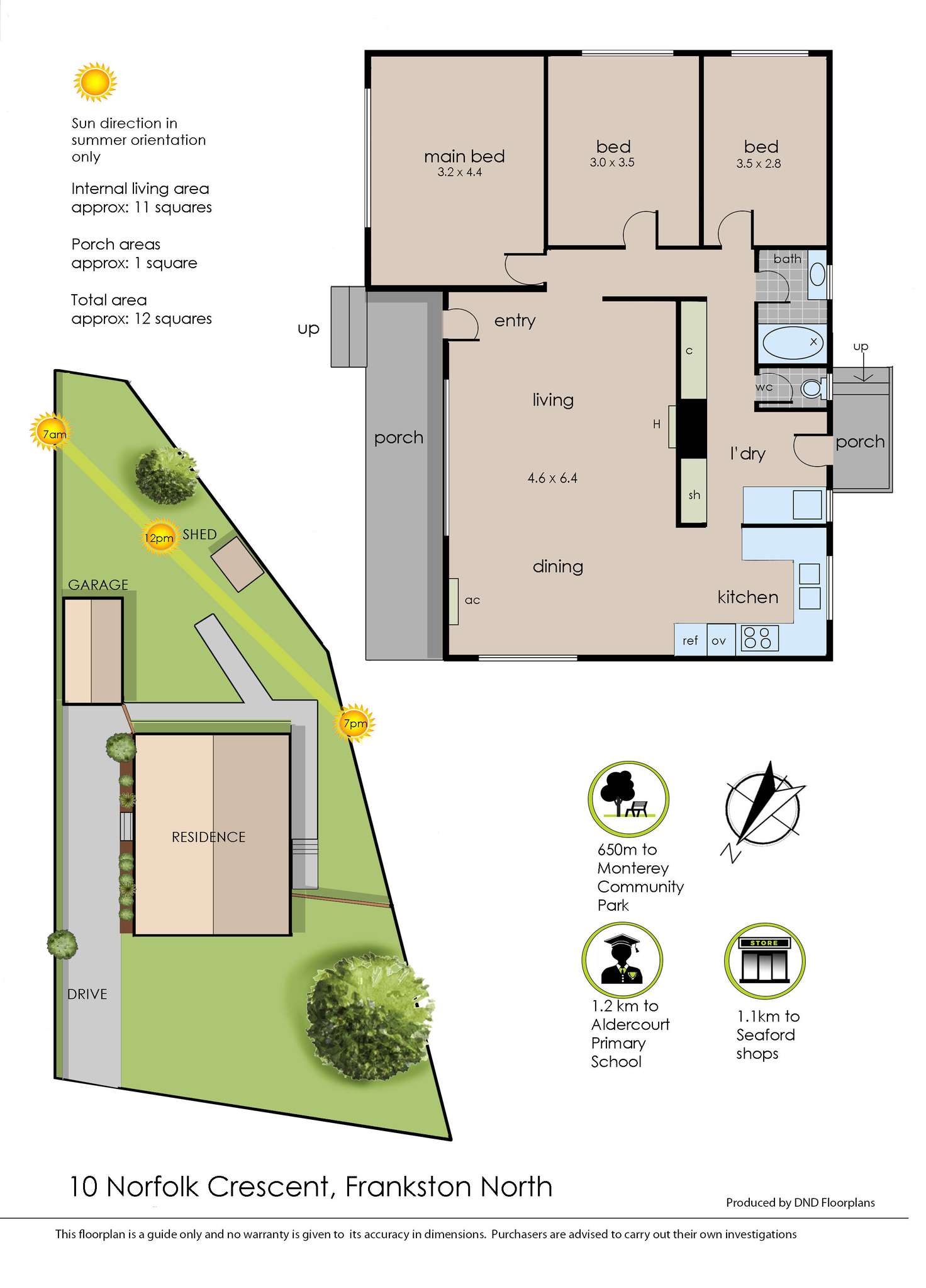 Floorplan of Homely house listing, 10 Norfolk Crescent, Frankston North VIC 3200