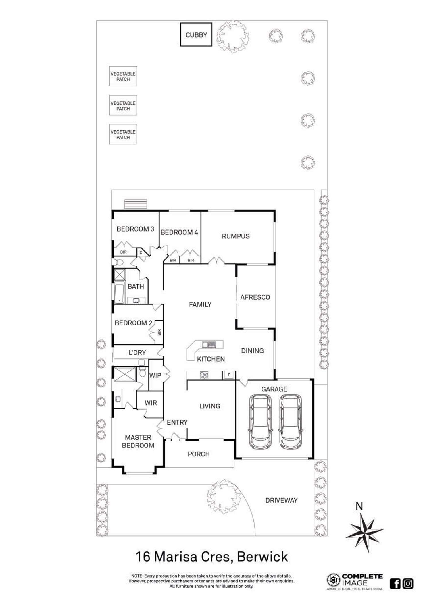 Floorplan of Homely house listing, 16 Marisa Crescent, Berwick VIC 3806