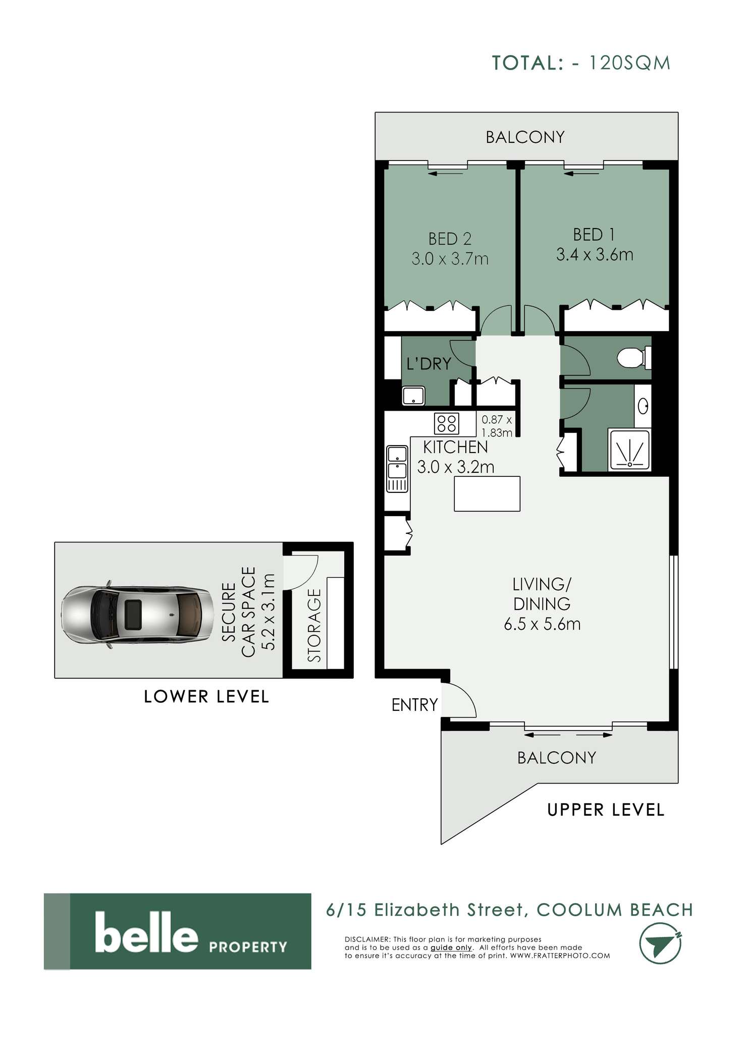 Floorplan of Homely unit listing, 6/15 Elizabeth Street, Coolum Beach QLD 4573