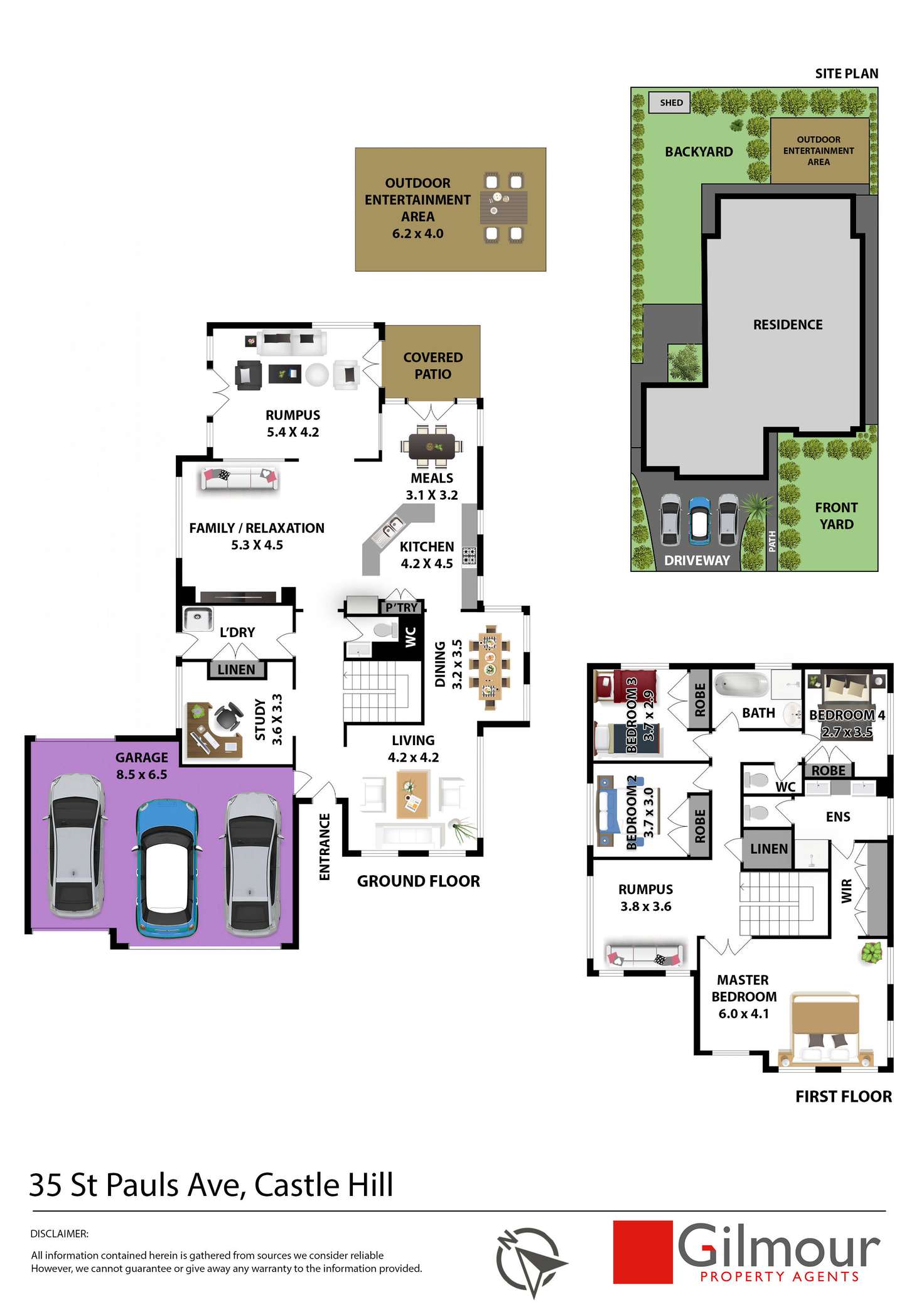 Floorplan of Homely house listing, 35 St Pauls Avenue, Castle Hill NSW 2154