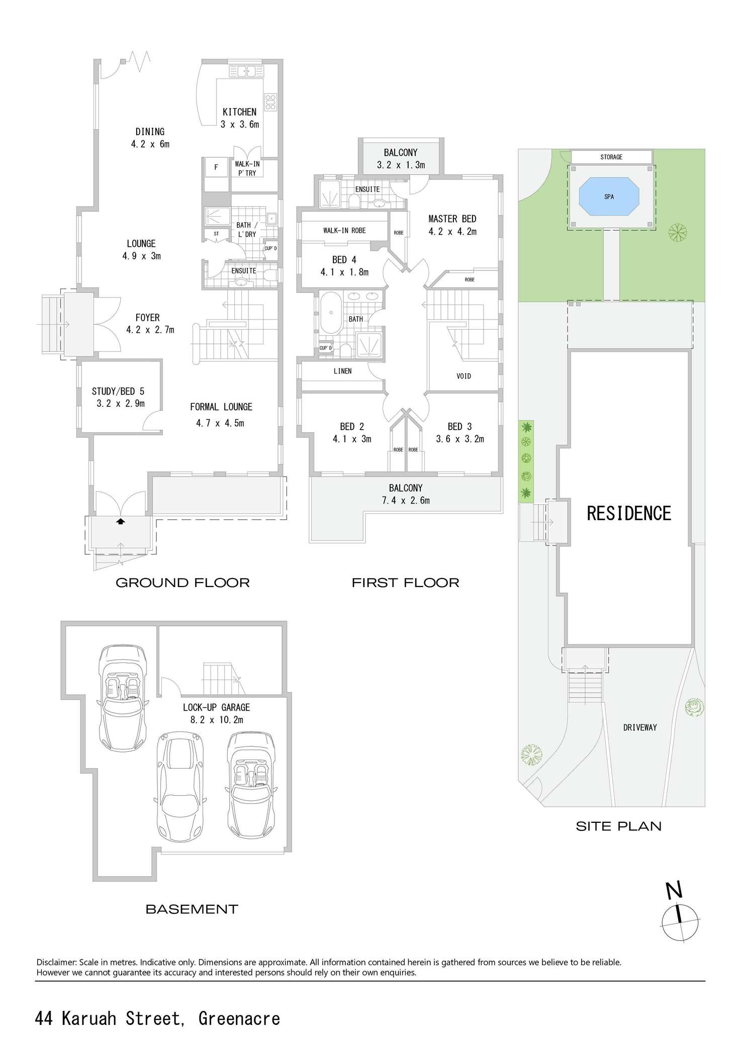 Floorplan of Homely house listing, 44 Karuah Street, Greenacre NSW 2190