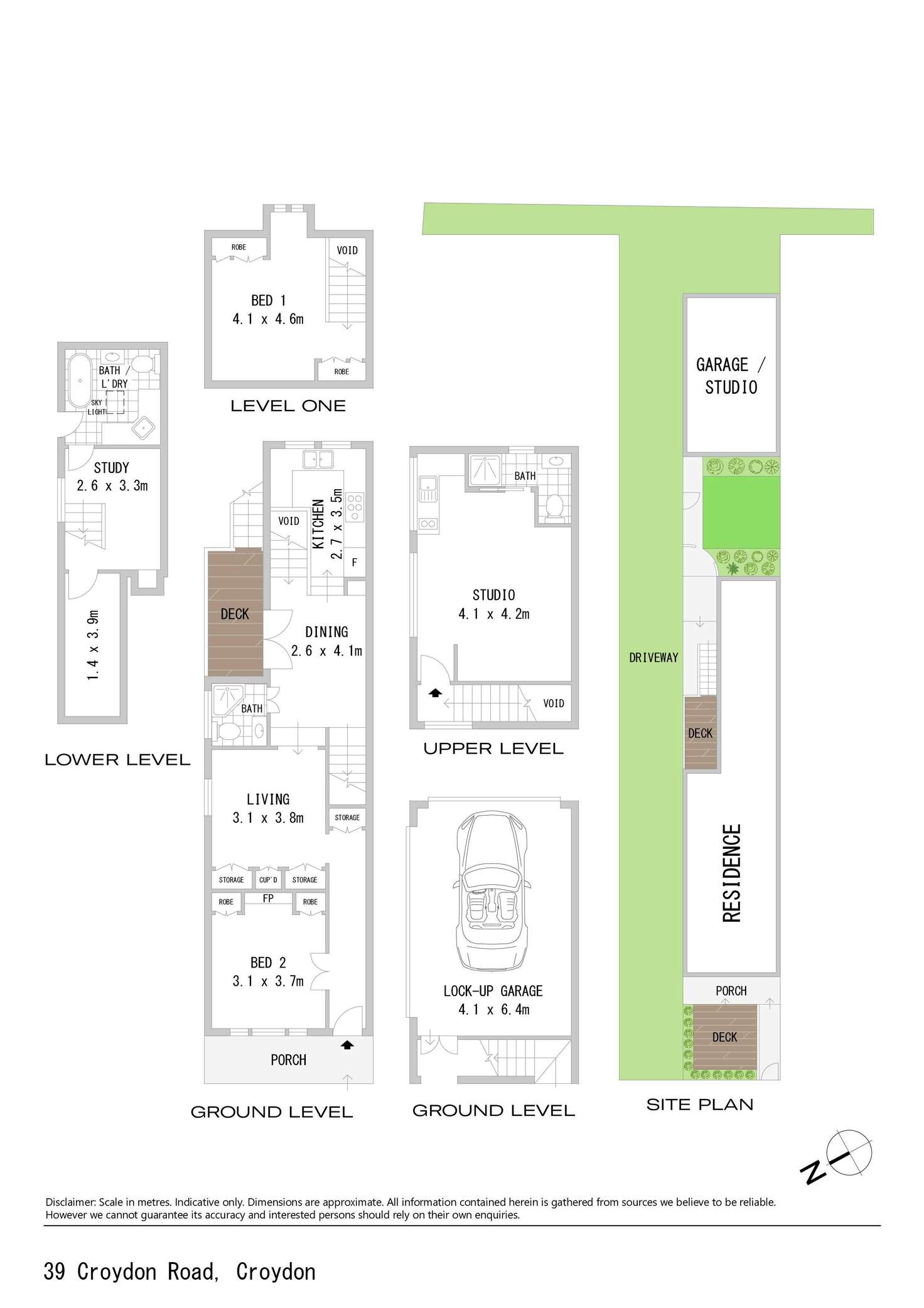 Floorplan of Homely semiDetached listing, 39 Croydon Road, Croydon NSW 2132