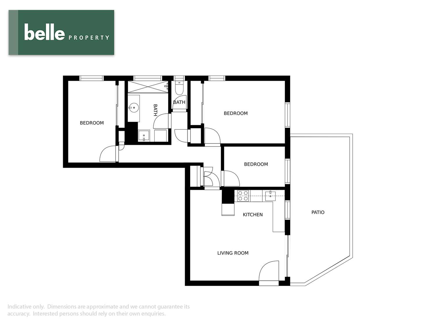 Floorplan of Homely unit listing, 2/12 Rowell Street, Zillmere QLD 4034