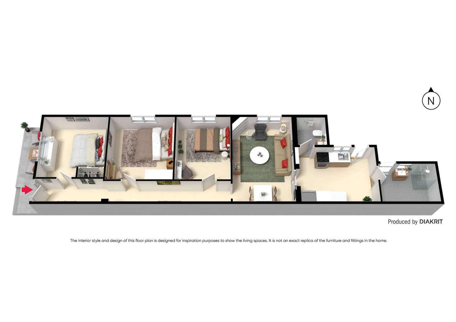 Floorplan of Homely house listing, 43 Chestnut Street, Richmond VIC 3121