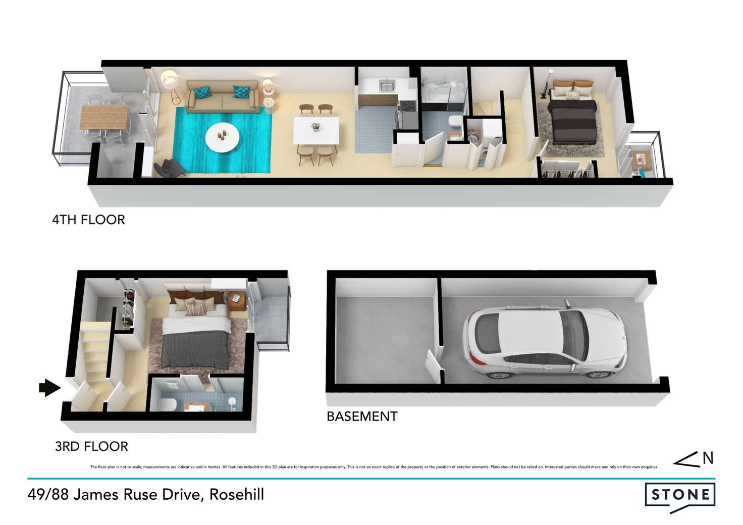 Floorplan of Homely apartment listing, 49/88 James Ruse Drive, Rosehill NSW 2142