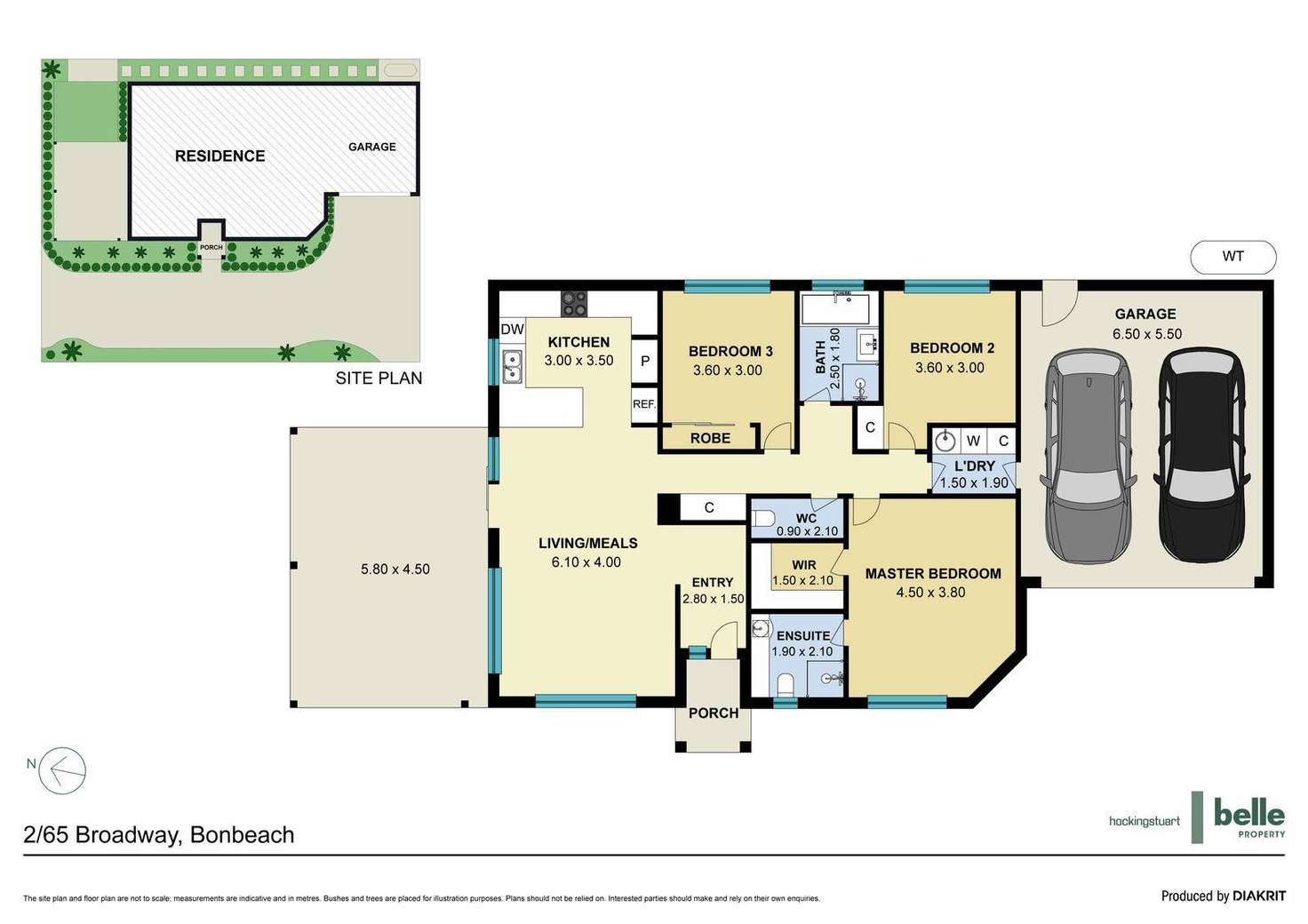 Floorplan of Homely townhouse listing, 2/65 Broadway, Bonbeach VIC 3196