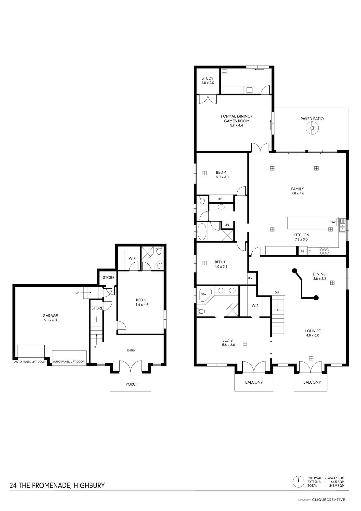 Floorplan of Homely house listing, 24 The Promenade, Highbury SA 5089