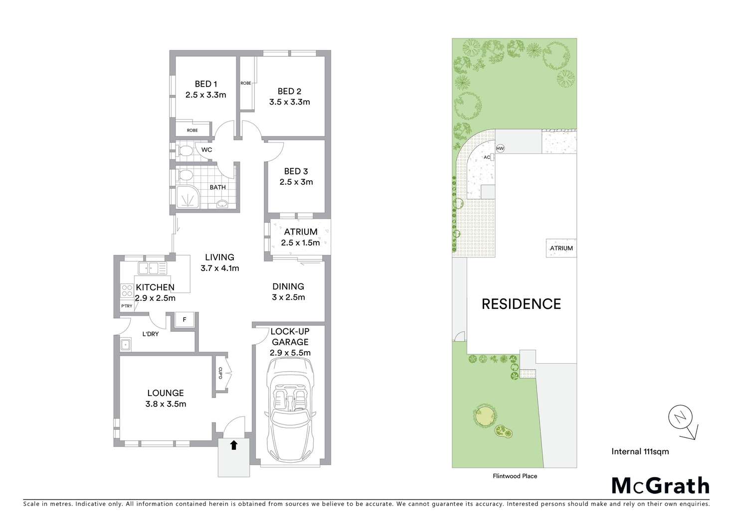 Floorplan of Homely unit listing, 1/8 Flintwood Place, Coffs Harbour NSW 2450