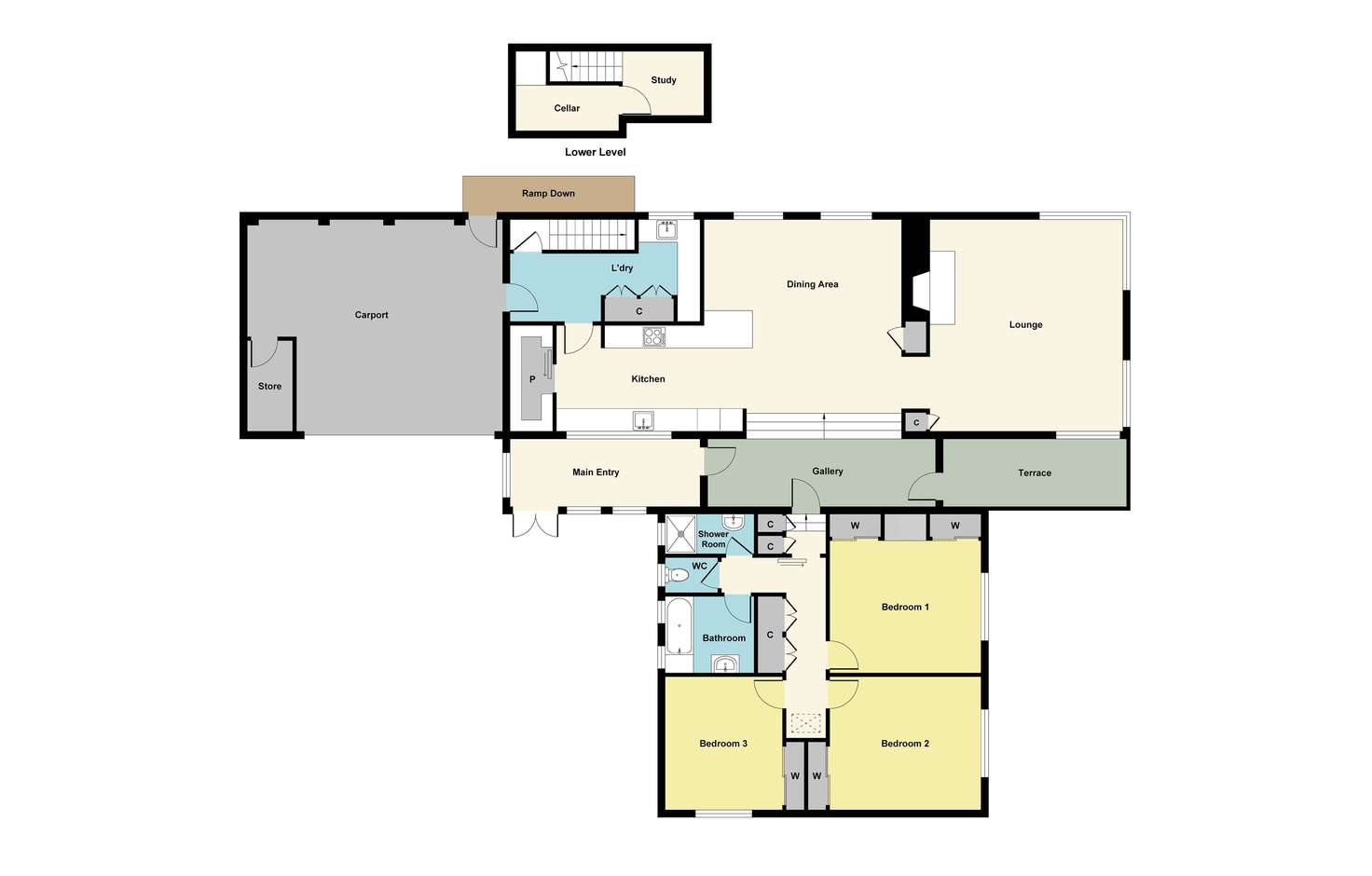 Floorplan of Homely house listing, 2038-2040 Geelong Road, Mount Helen VIC 3350