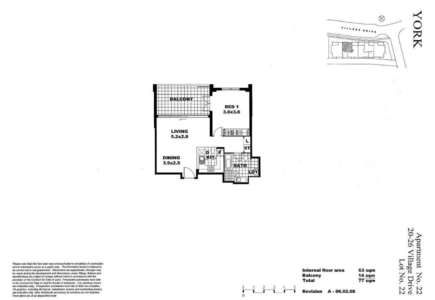 Floorplan of Homely apartment listing, 22/20-26 Village Drive, Breakfast Point NSW 2137