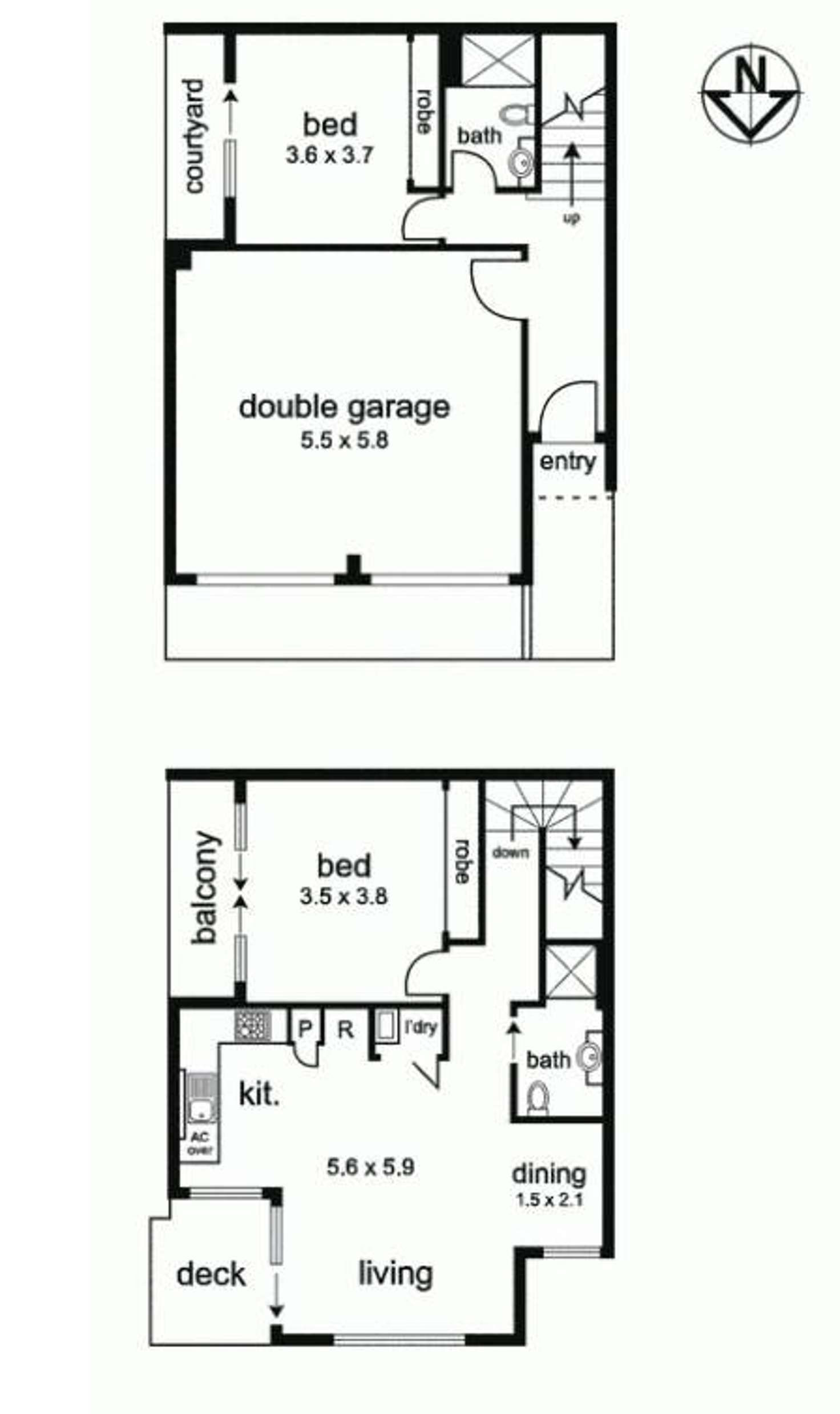 Floorplan of Homely house listing, 116 Rose Street, Fitzroy VIC 3065