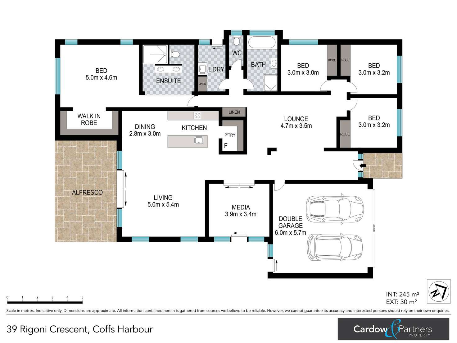 Floorplan of Homely house listing, 39 Rigoni Crescent, Coffs Harbour NSW 2450