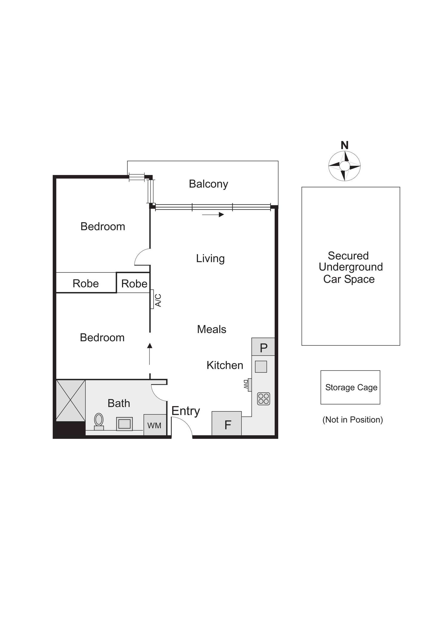 Floorplan of Homely apartment listing, 403/163-169 Inkerman Street, St Kilda VIC 3182