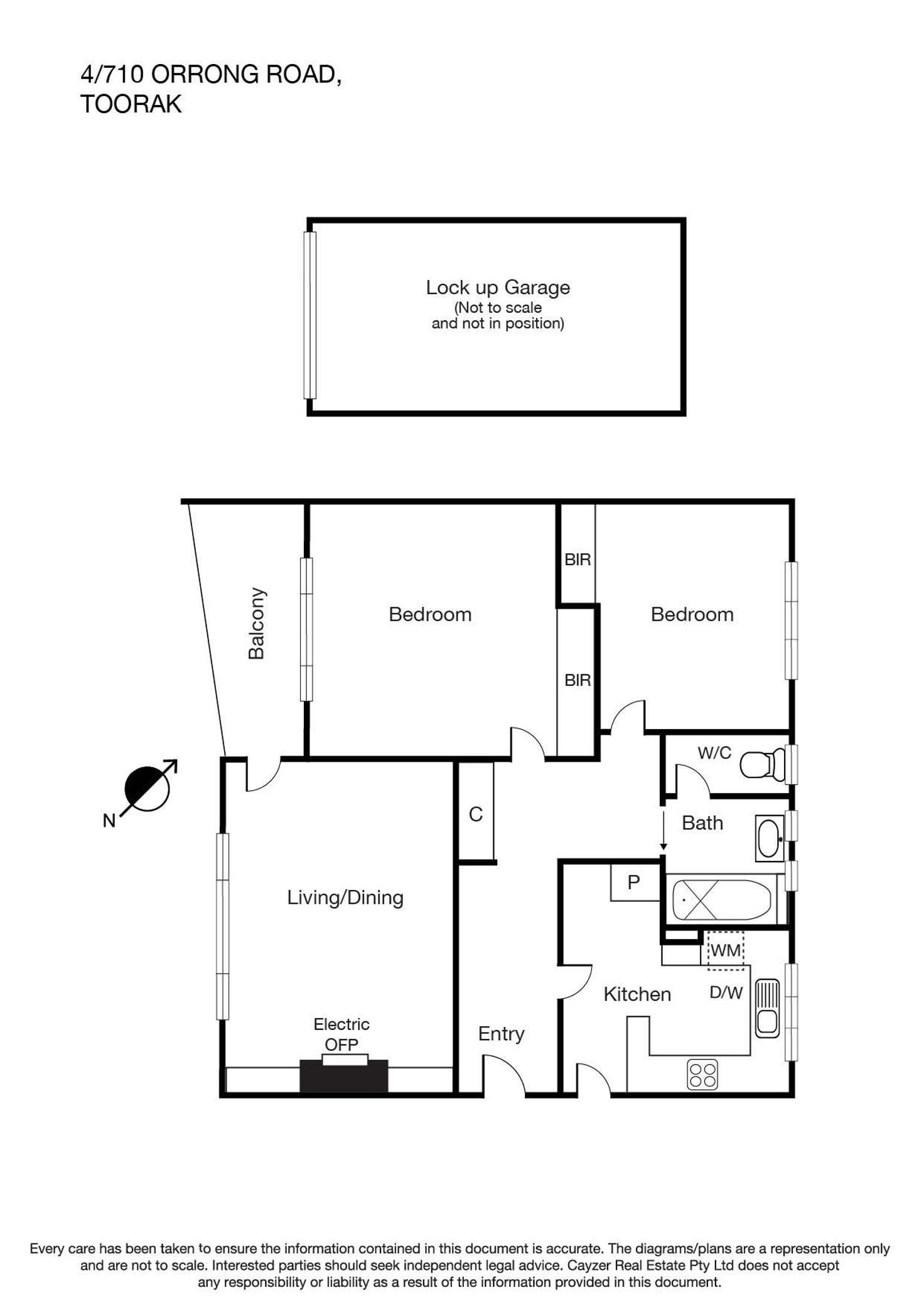 Floorplan of Homely apartment listing, 4/710 Orrong Road, Toorak VIC 3142