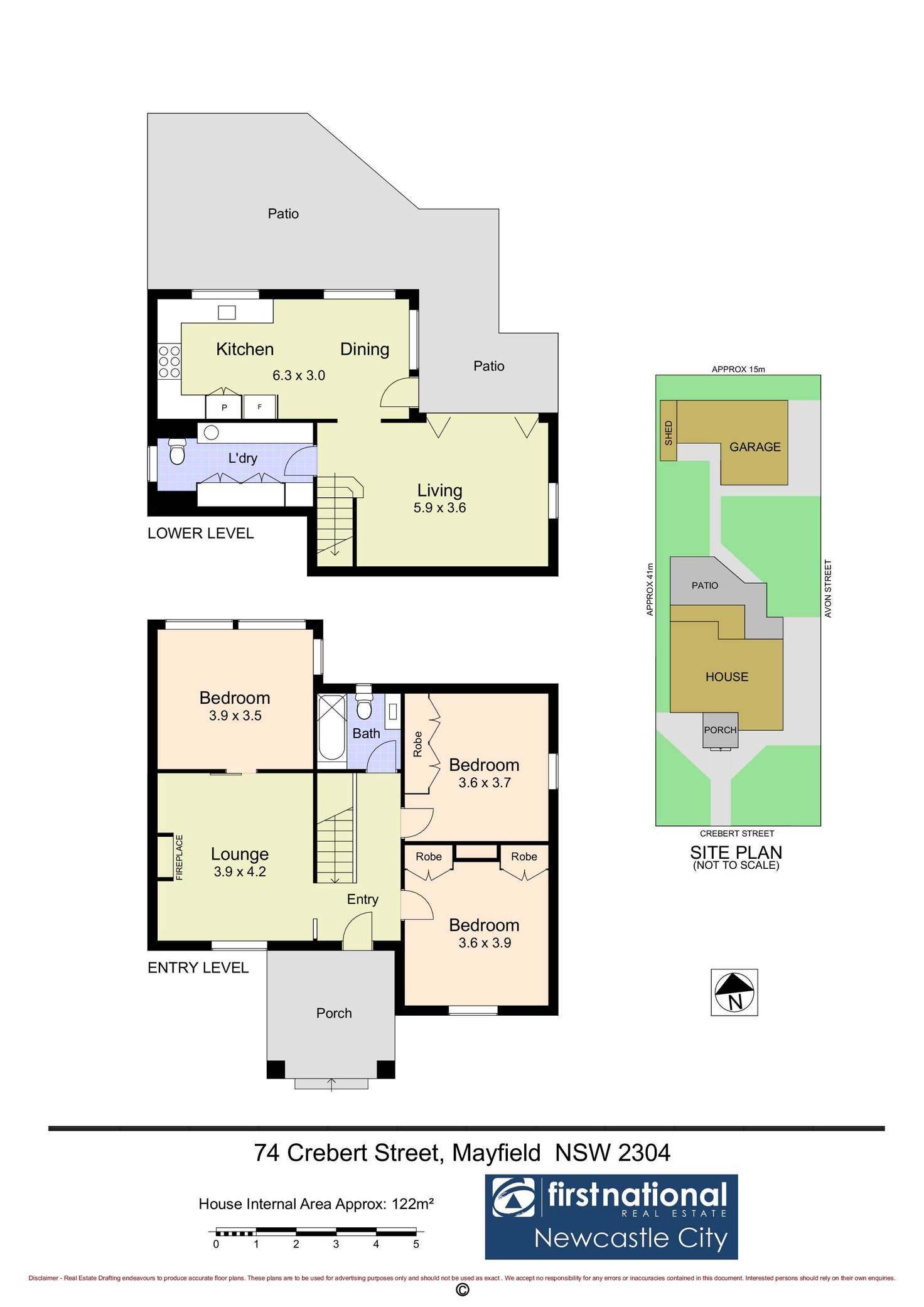 Floorplan of Homely house listing, 74 Crebert Street, Mayfield NSW 2304